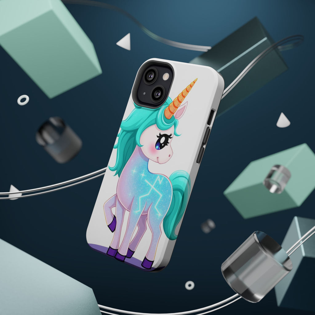 iPhone Turquoise Sparkle Unicorn Kids Fun iPhone Phone Case Gift · iPhone Case
