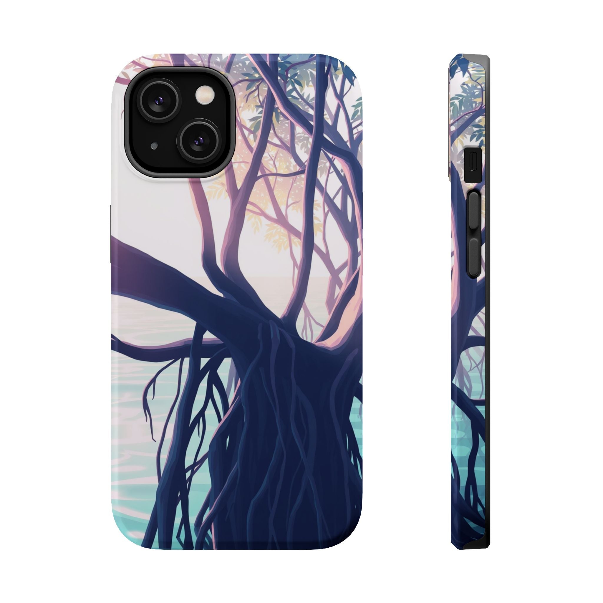 iPhone Mangrove Roots Holographic Iridescent Slim iPhone Everyday · iPhone Case
