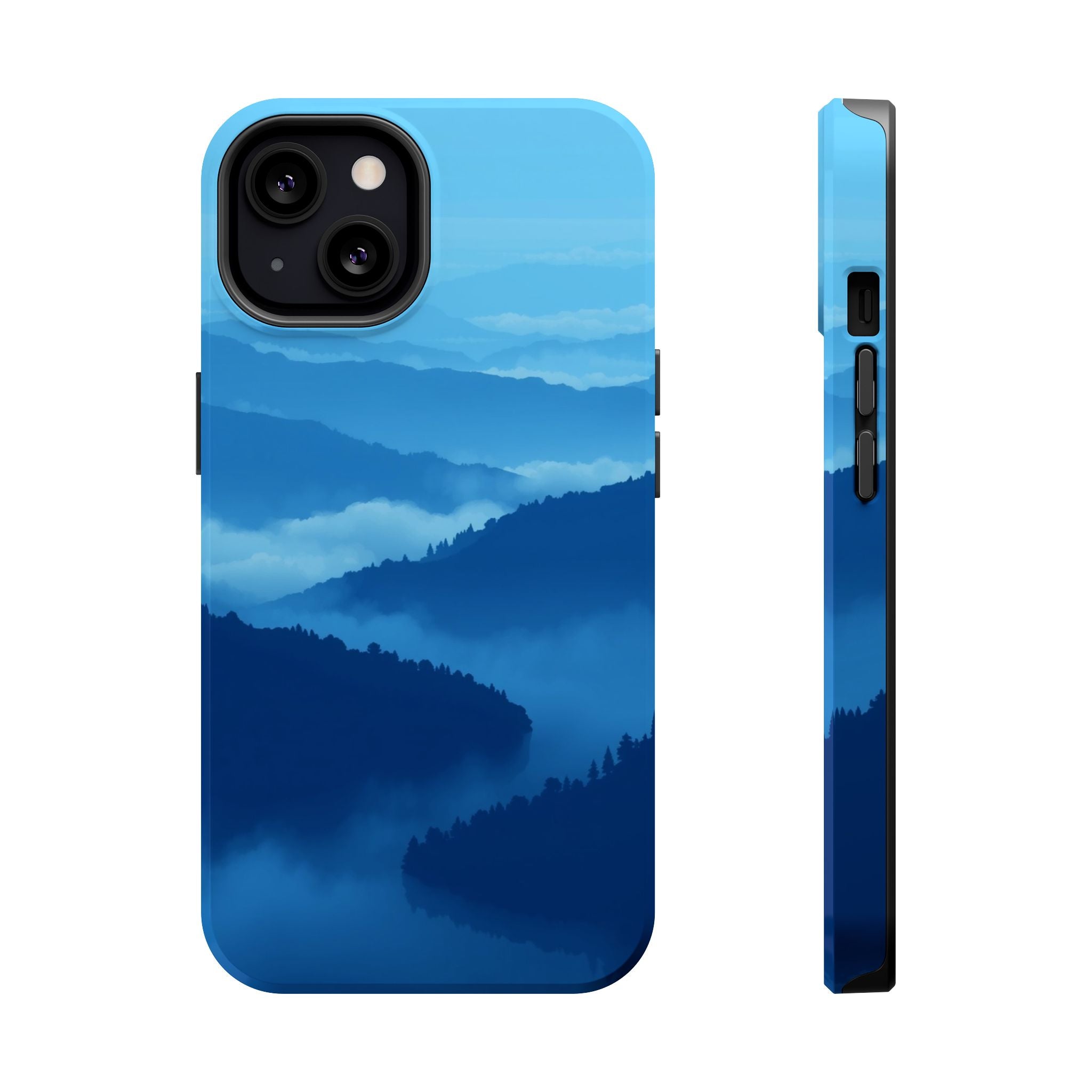 iPhone Fog Rolling Over Hills Pixel Art -Bit Slim iPhone Everyday · iPhone Case