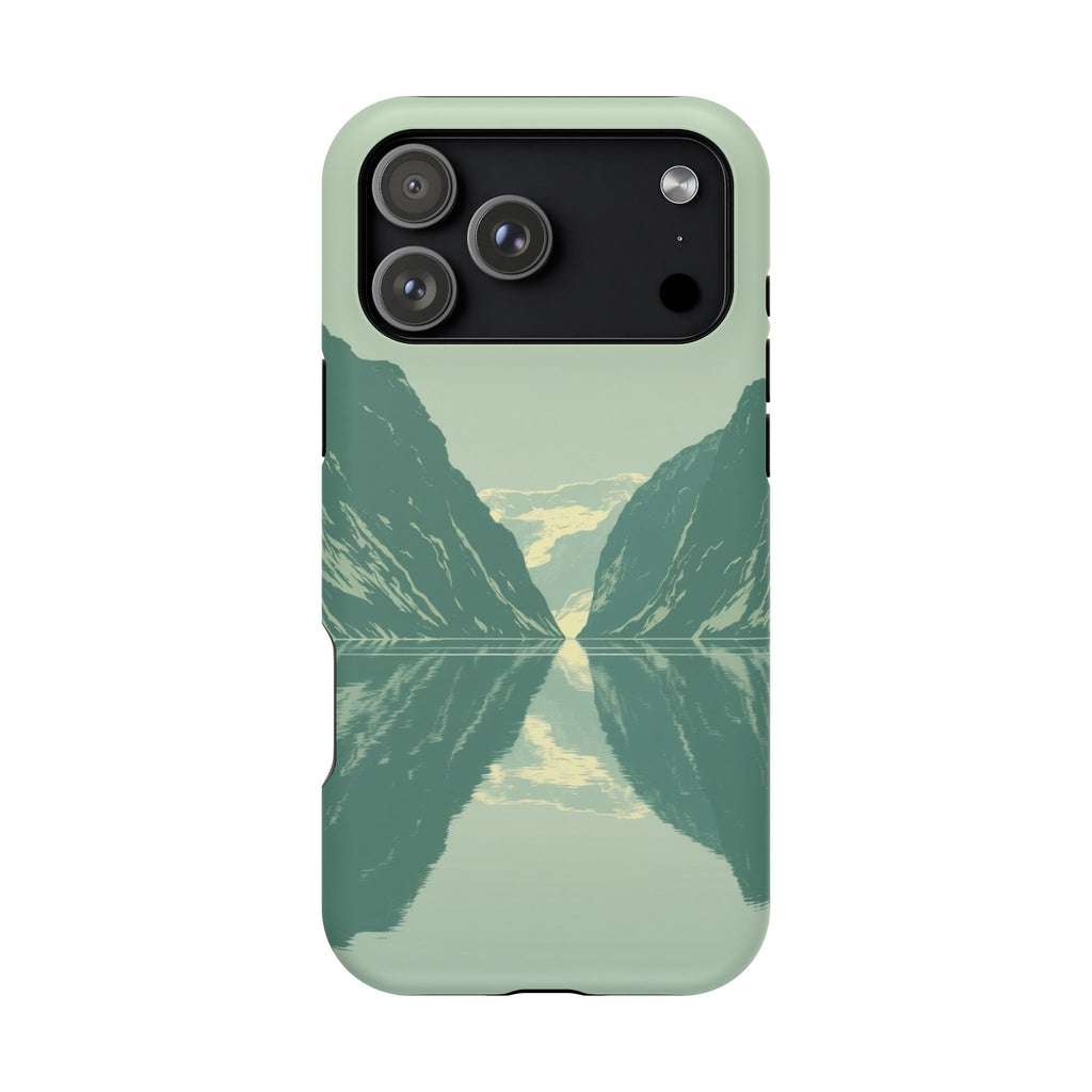 iPhone Fjord Reflection Enchanted Art Slim Everyday Designer Case · iPhone Case