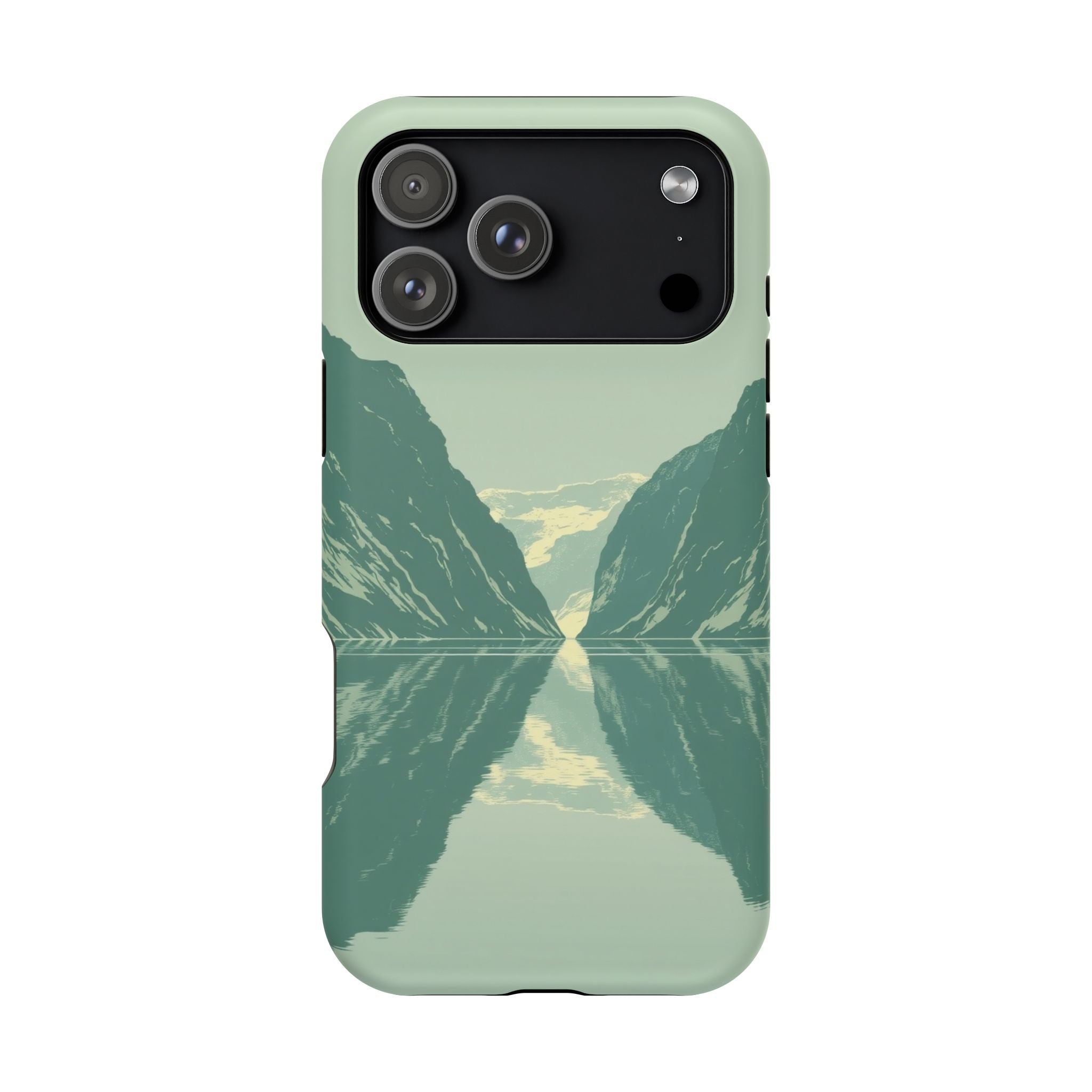 iPhone Fjord Reflection Enchanted Art Slim Everyday Designer Case · iPhone Case