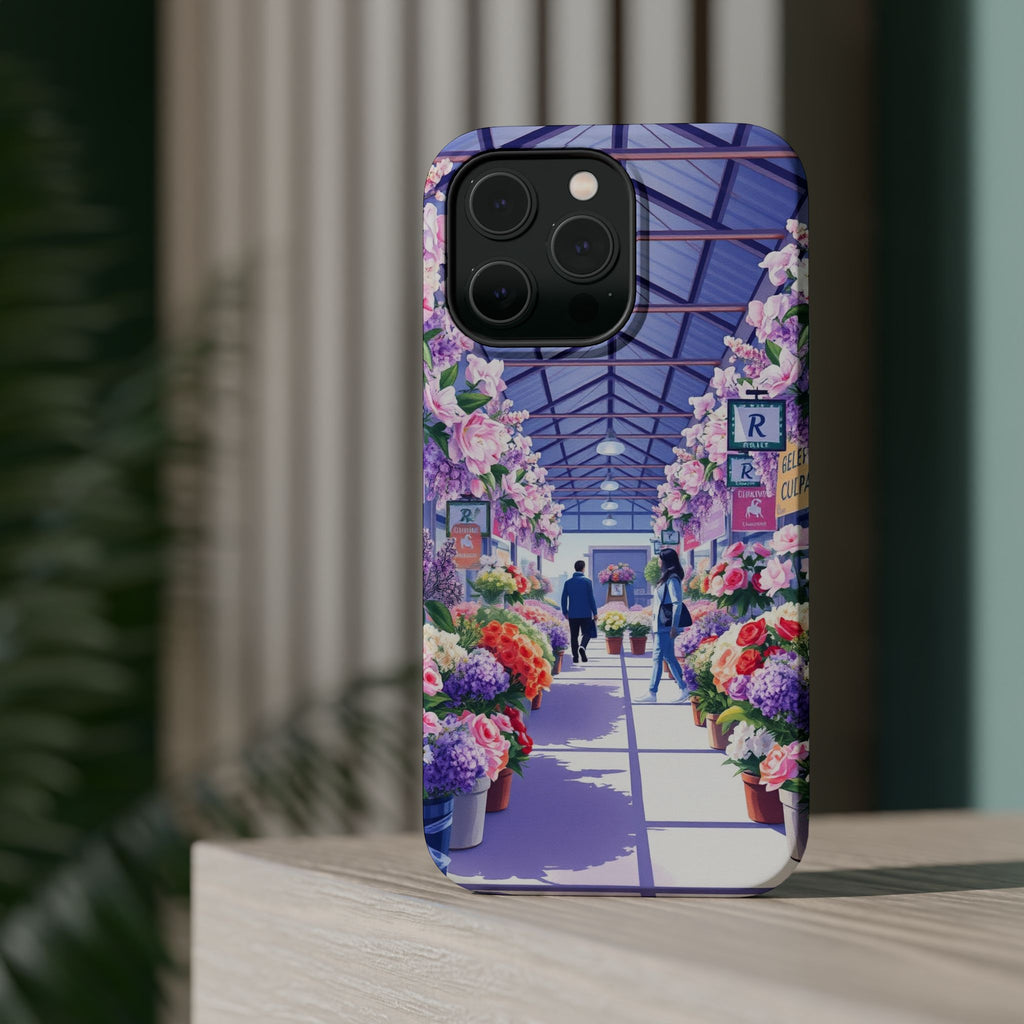 iPhone Flower Market Cinematic Art Clean Minimal Snap Cas Slim Snap Case · iPhon