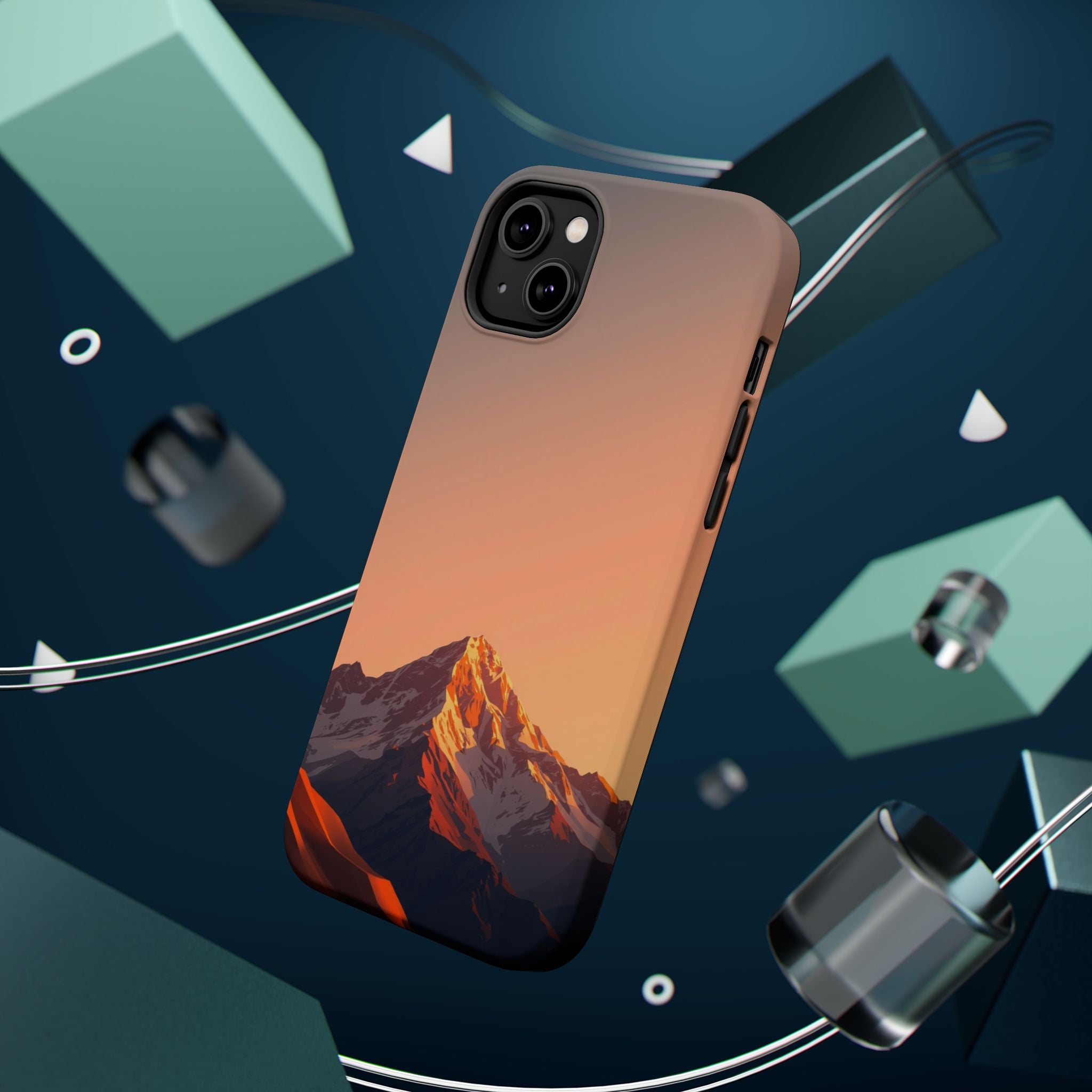 iPhone Mountain at Sunrise Bold Art 10 Slim Everyday Designer Case · iPhone Case
