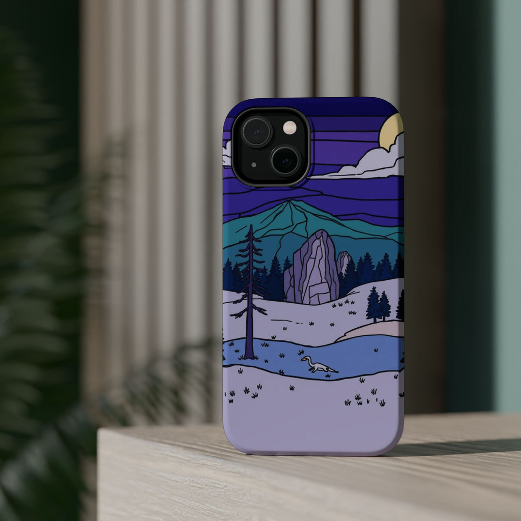 iPhone Pine Ridge Stained Glass Slim Everyday Designer Case · iPhone Case