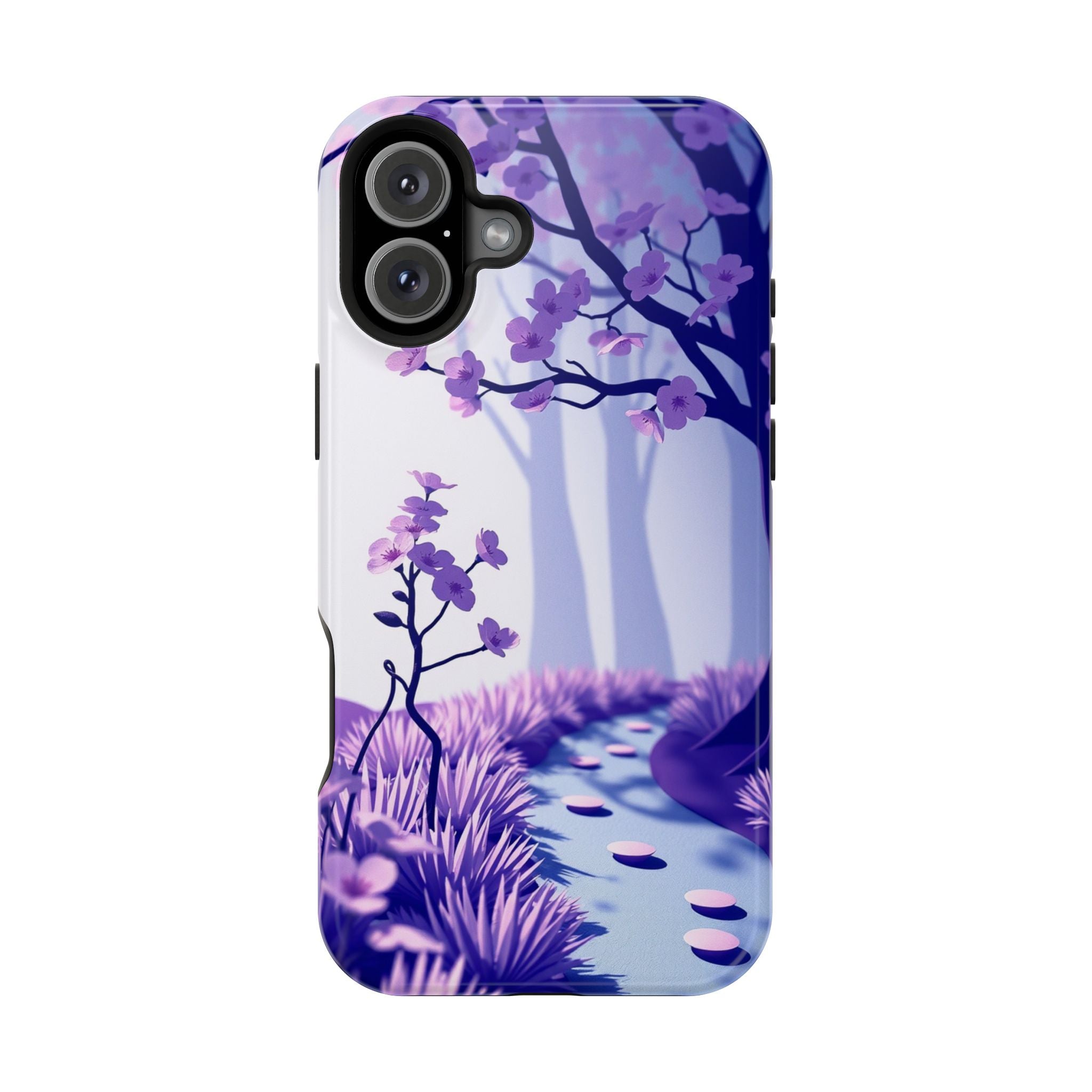iPhone Blossom Trail Paper Cut Art Bold Modern Everyday Snap Case · iPhone Case