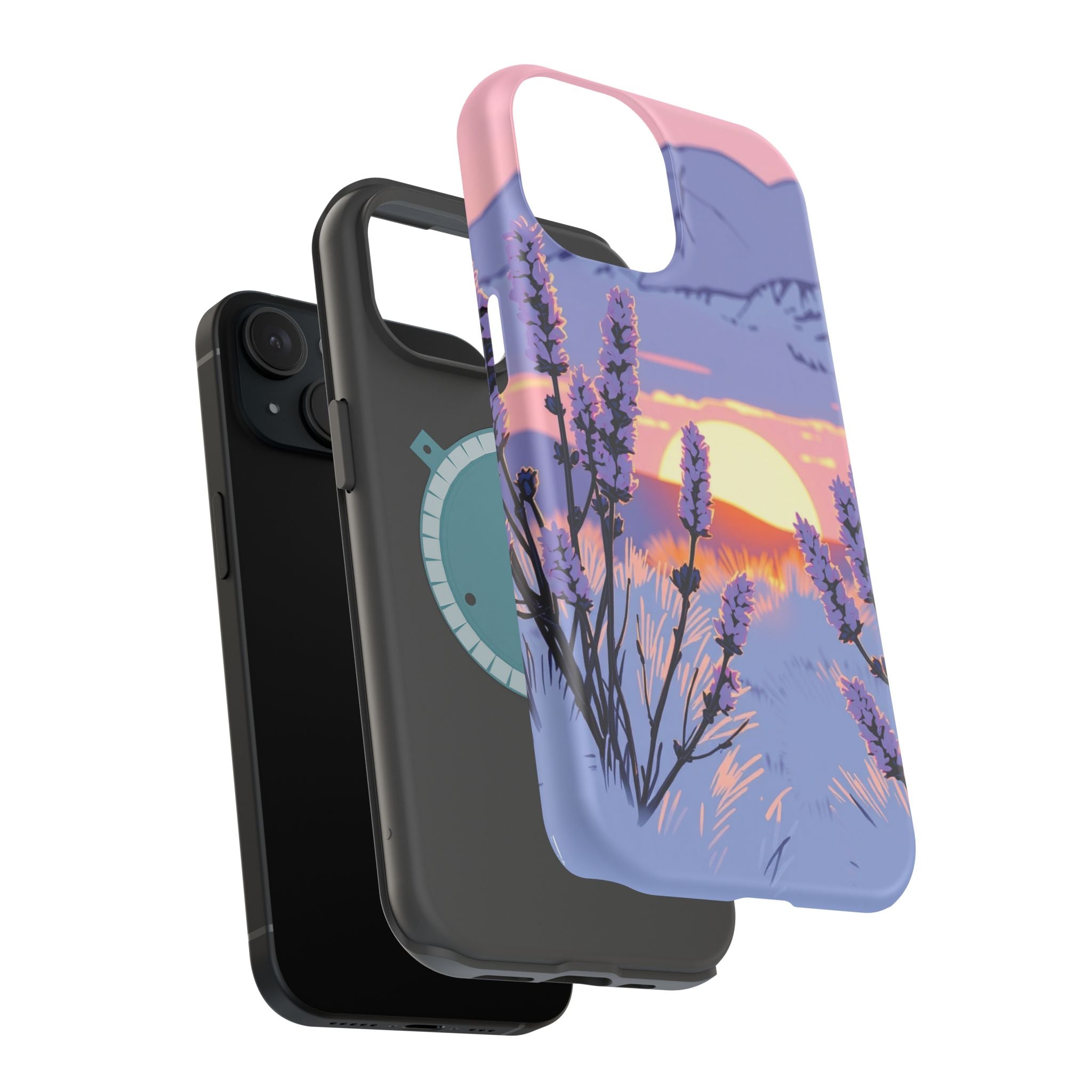 iPhone Mesa Sunset Hand-Drawn Sketch Slim Everyday Designer Case · iPhone Case
