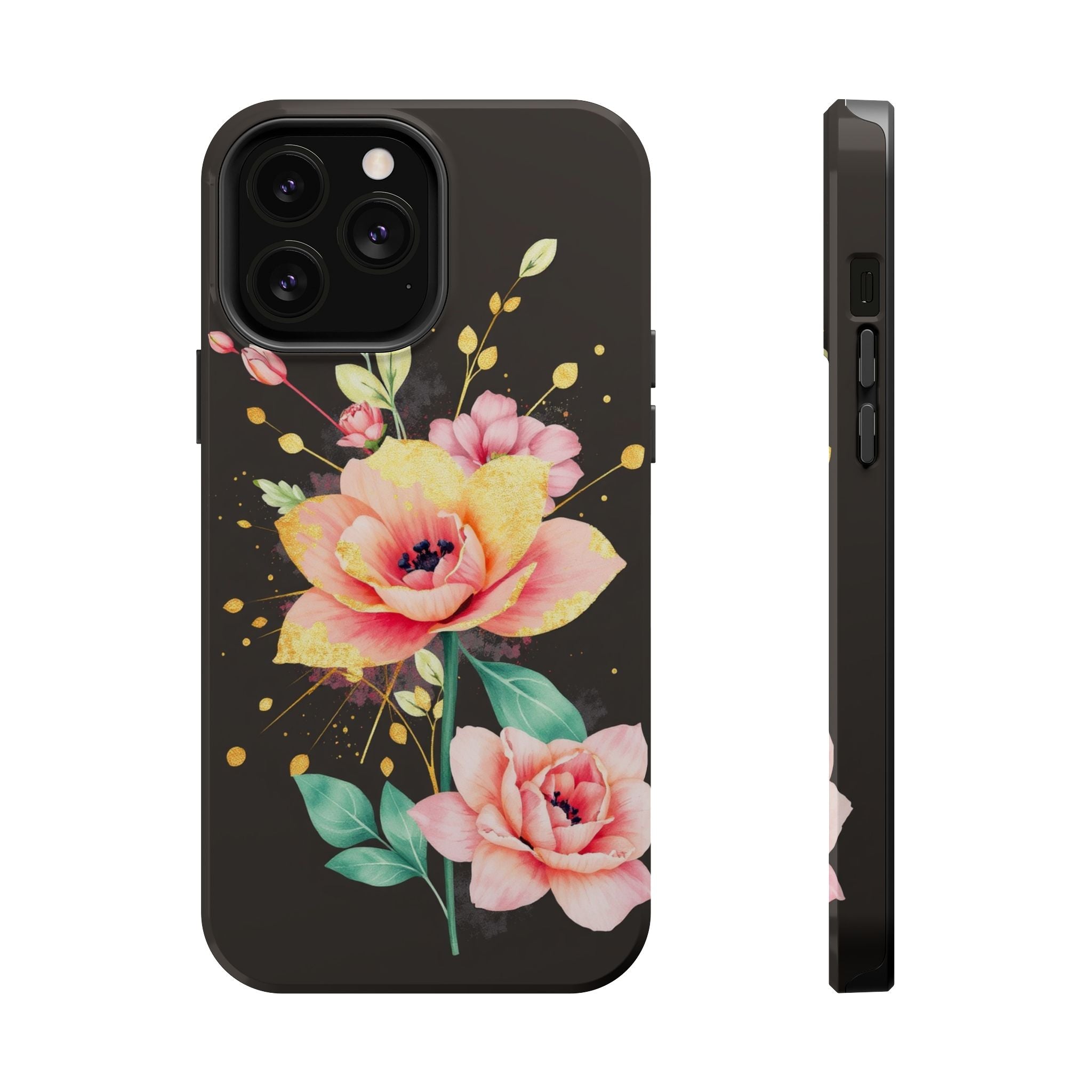 iPhone Earthy Floral Watercolor Splash Design Clean iPhone 14 Minimal · iPhone C