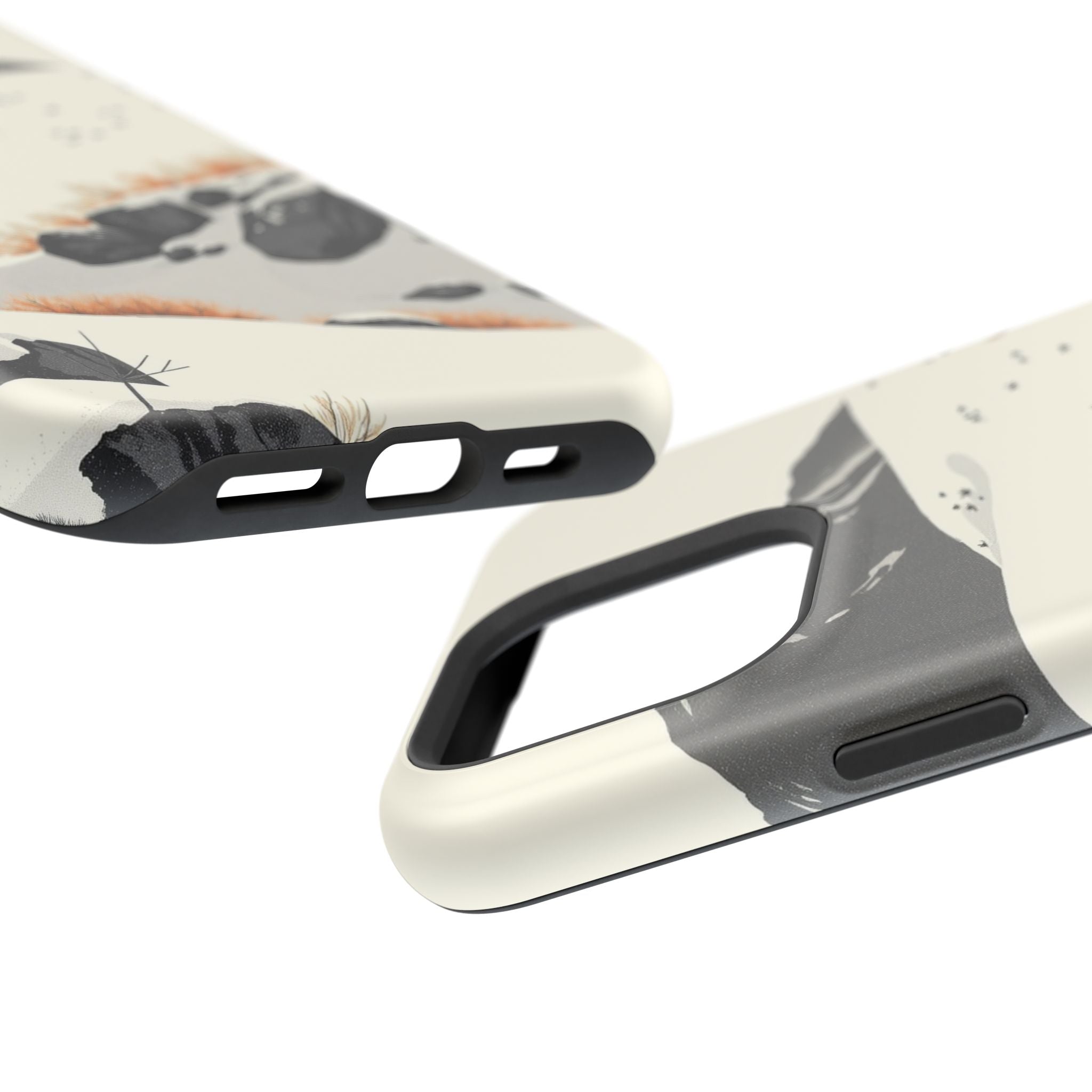 iPhone Snow Field Risograph Print Bold Modern Everyday Snap Case · iPhone Case