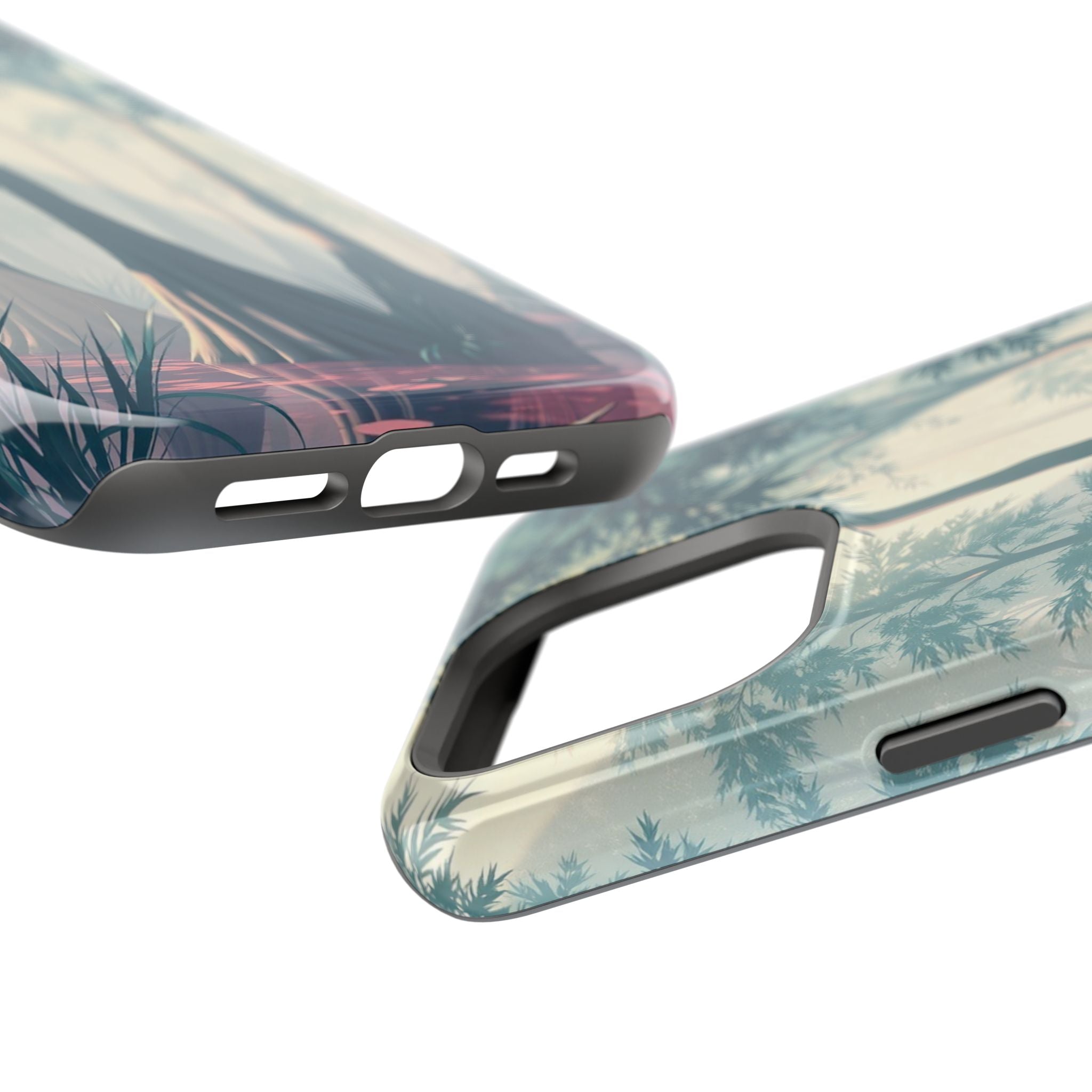 iPhone Mint And Blush Cypress Swamp Slim Everyday Designer Case · iPhone Case