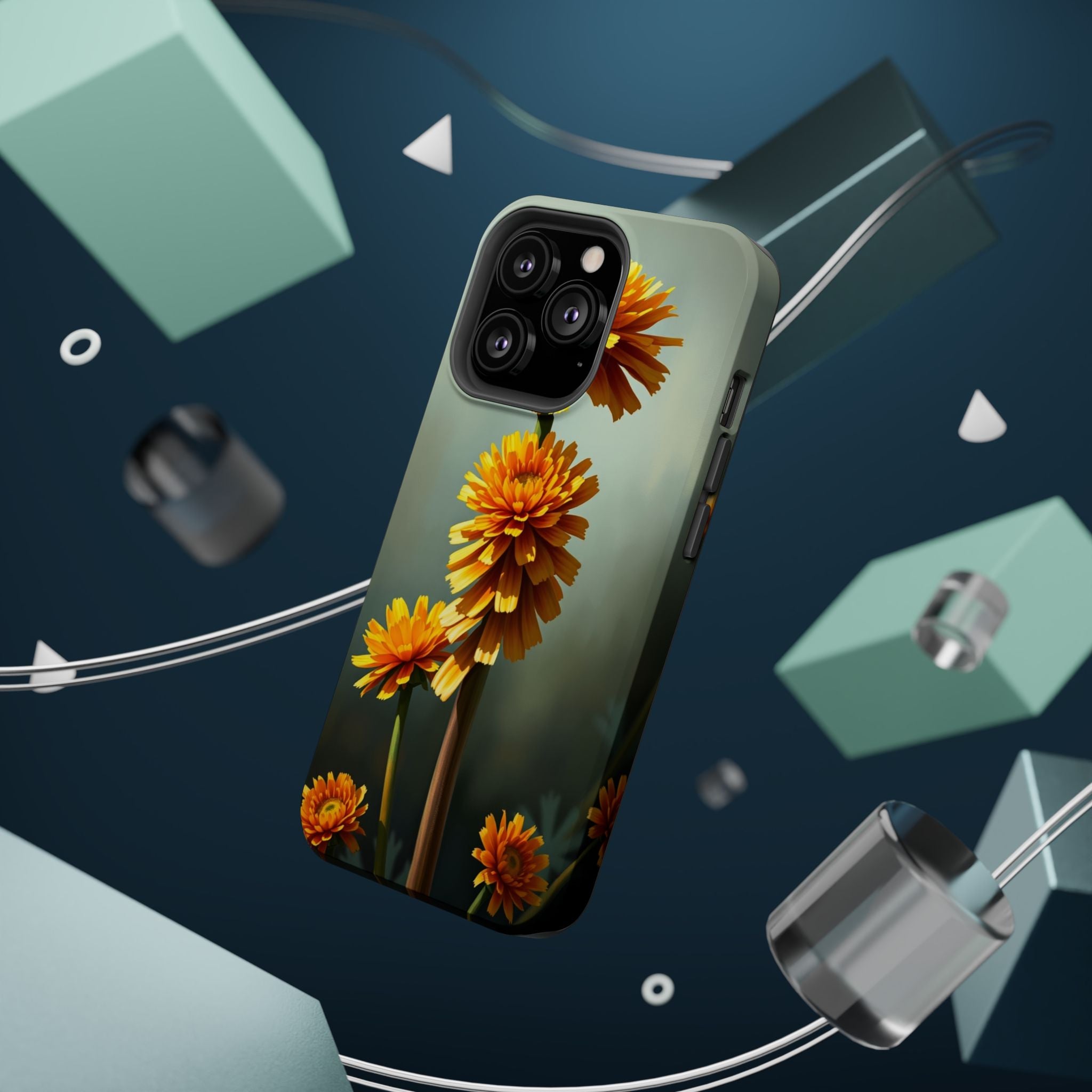 iPhone Ranunculus Stack Electric Art Slim Everyday Designer Case · iPhone Case