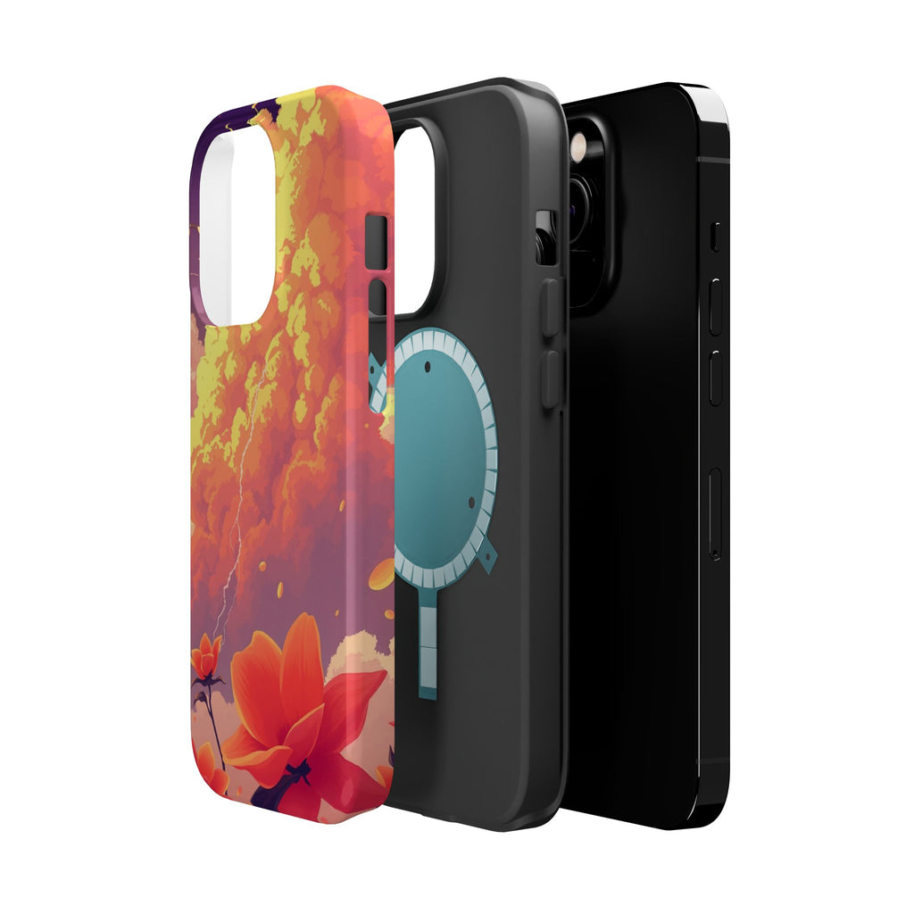 iPhone Sunset Amber And Peach Petal Storm Slim iPhone Everyday Designer · iPhone