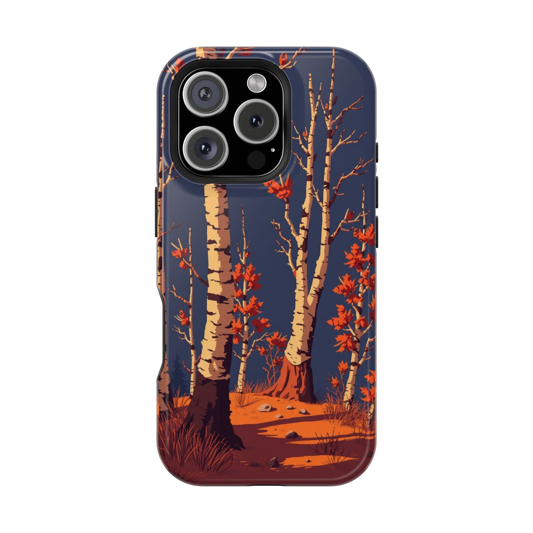 iPhone Birch Grove Pixel Art -Bit Bold Modern Everyday Snap Case · iPhone Case