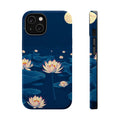 iPhone Midnight Blue And Silver Lotus Pond Slim iPhone Everyday · iPhone Case