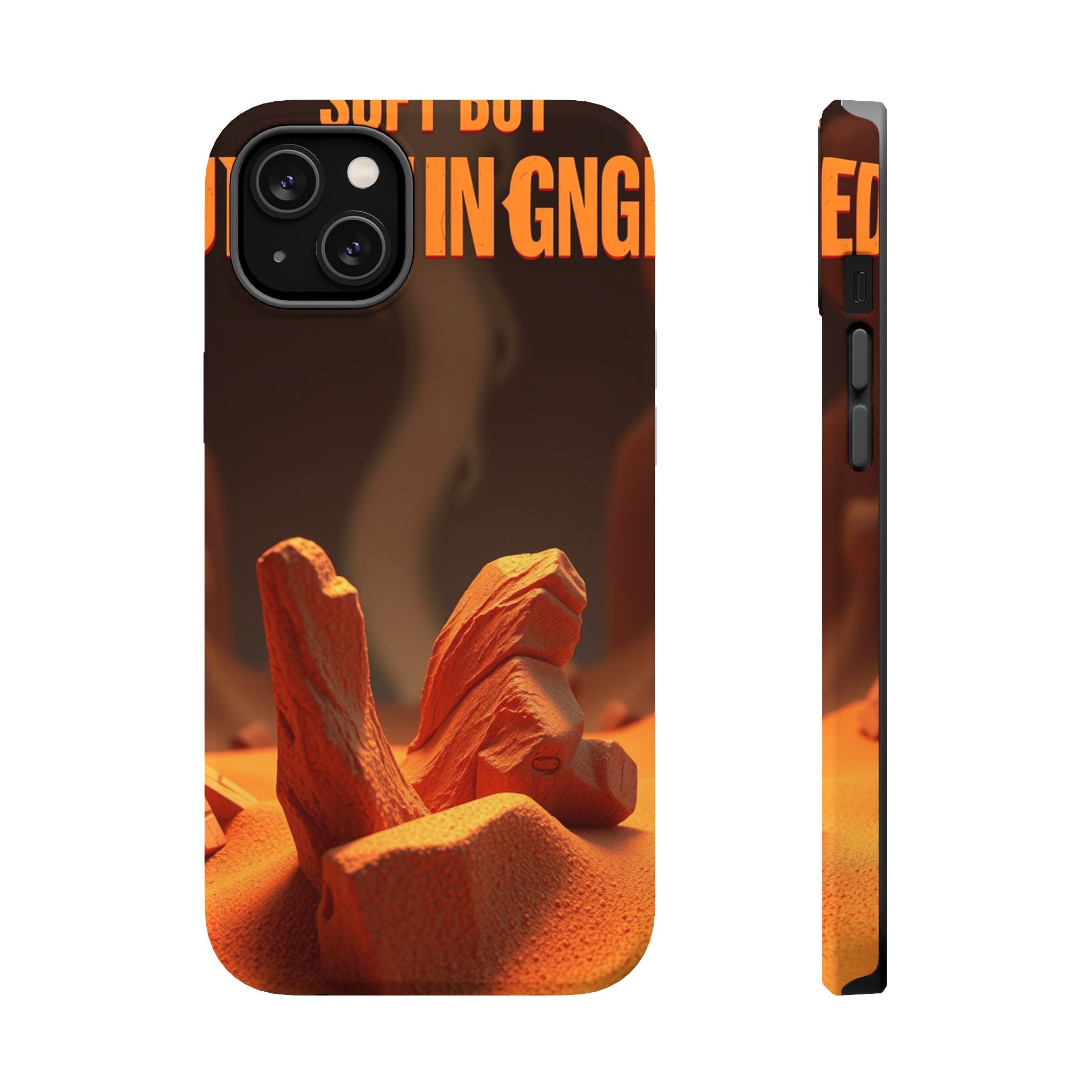 iPhone Earthy Soft but Unhinged Design Slim Everyday Designer Case · iPhone Case