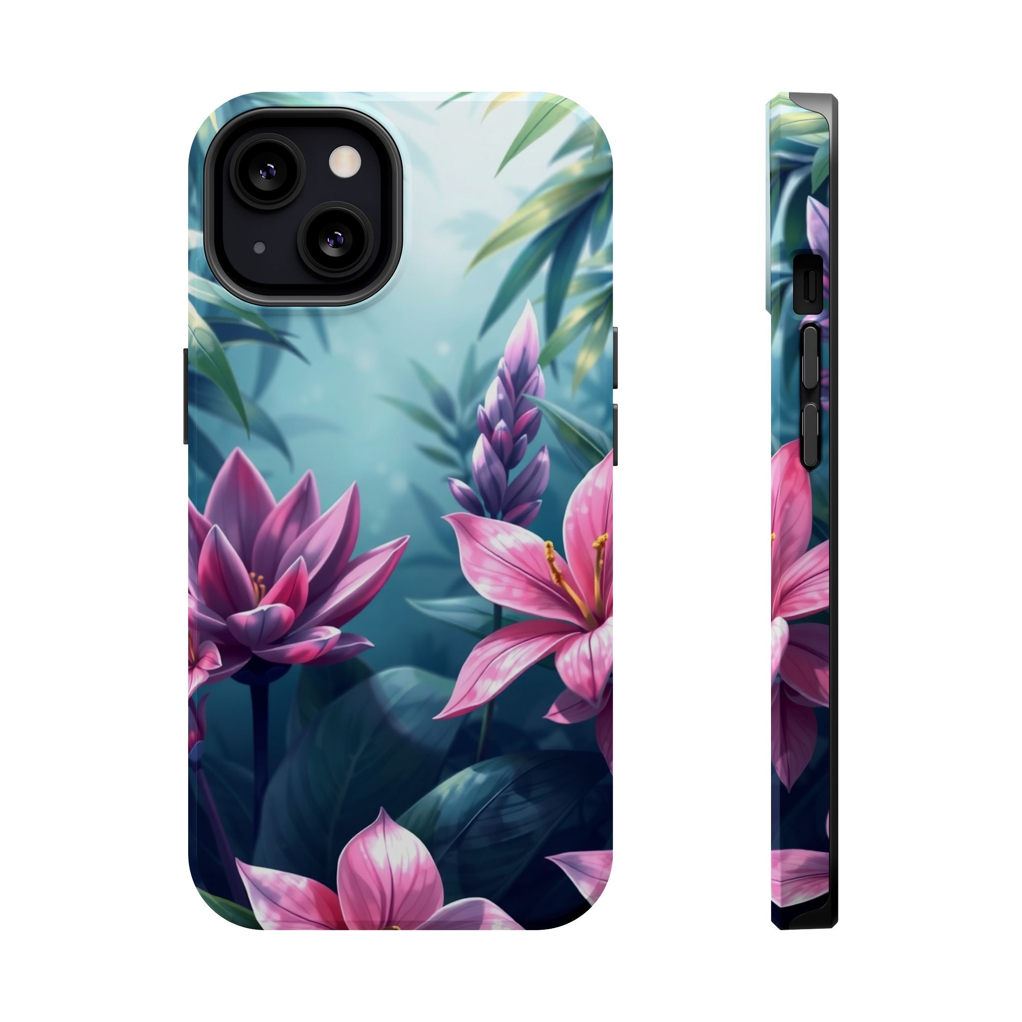iPhone Indigo And Violet Jungle Floral Slim Everyday Designer Case · iPhone Case