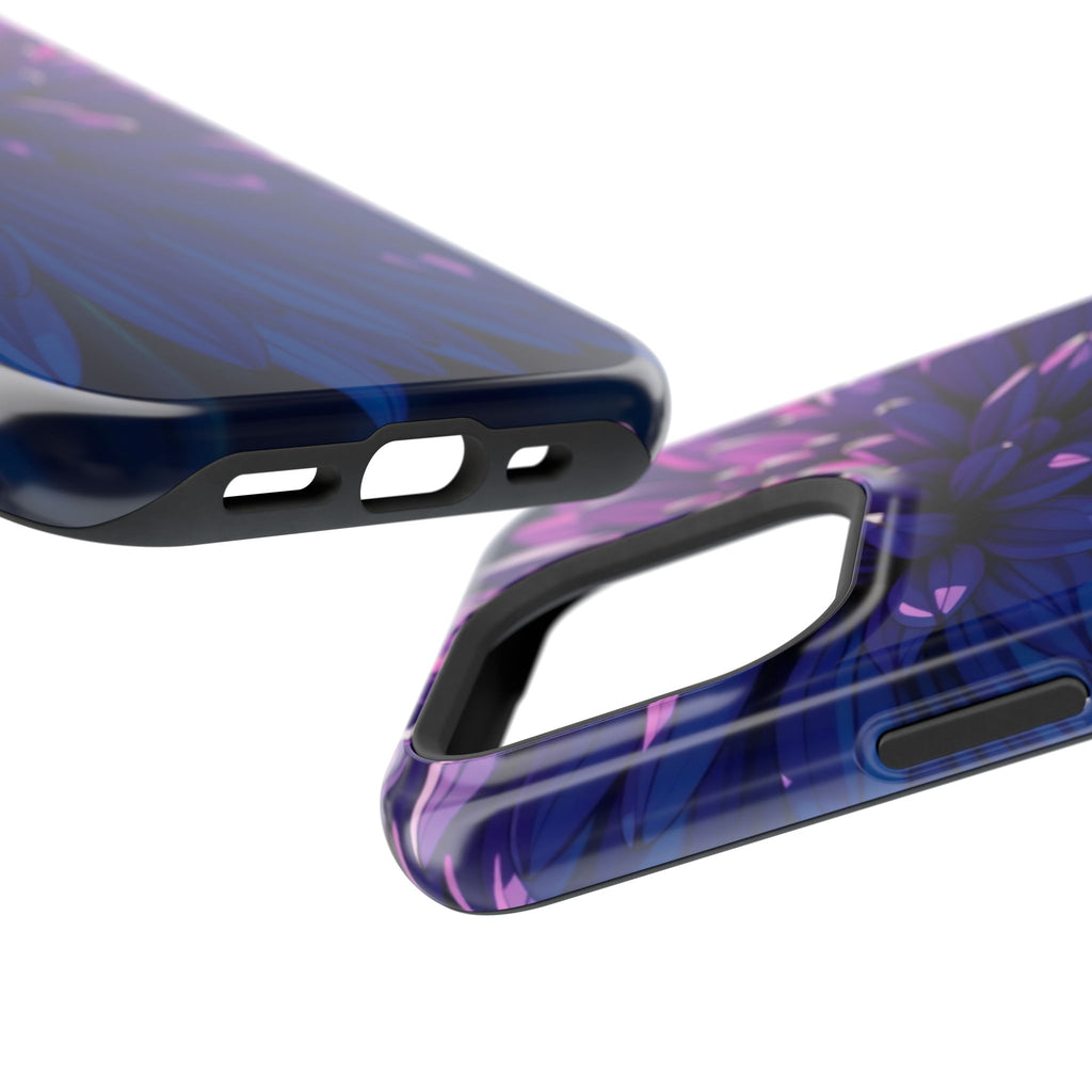 iPhone Indigo And Violet Chrysanthemum Classic Soft iPhone Finish · iPhone Case