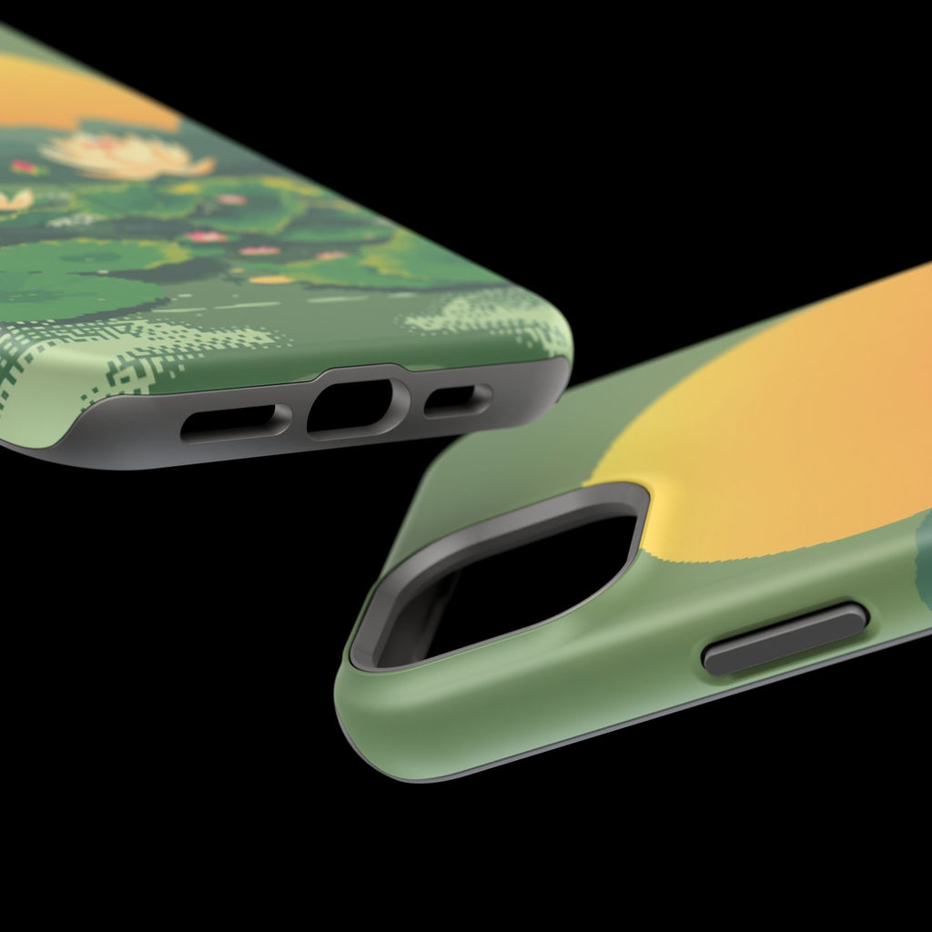 iPhone Lotus Pond Enchanted Art Slim Everyday Designer Case · iPhone Case
