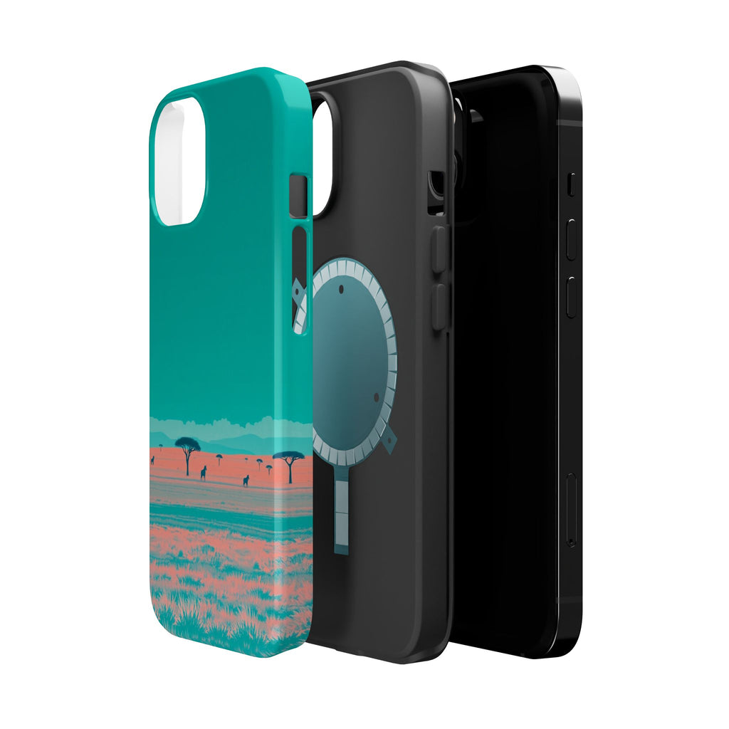 iPhone Savanna Horizon Risograph Print Slim Everyday Designer Case · iPhone Case