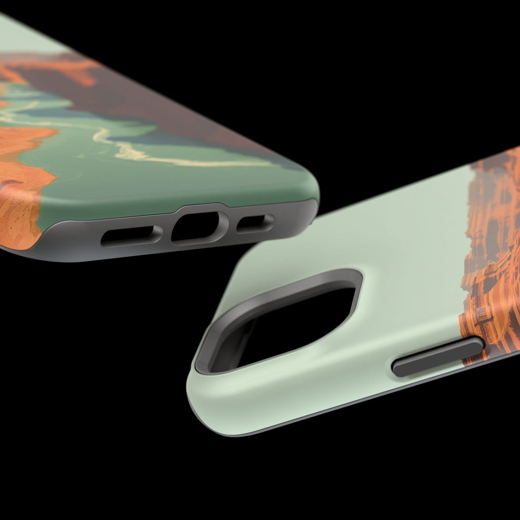 iPhone Burnt Orange And Sand River Canyon Slim iPhone Everyday Designer · iPhone