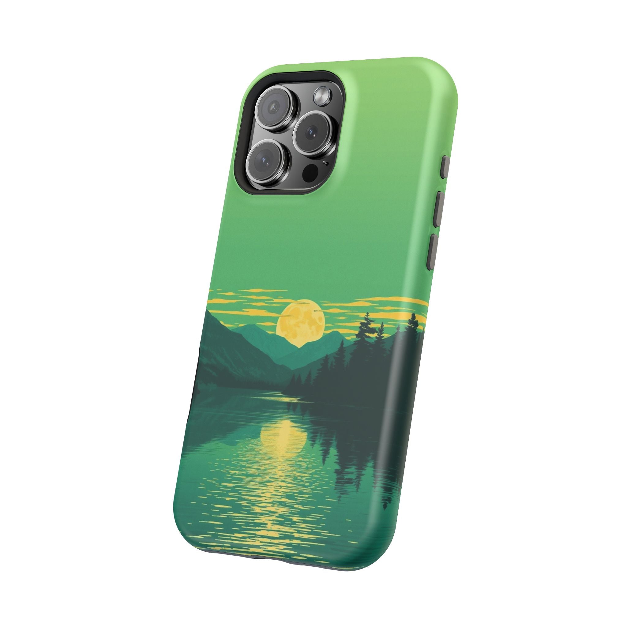 iPhone Lake at Twilight Risograph Print Slim Everyday iPhone Designer · iPhone C
