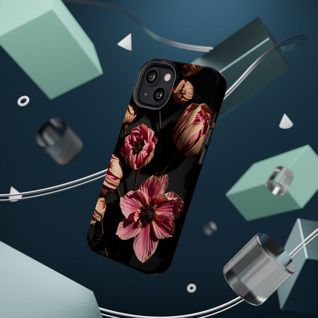 iPhone Dried Flower Flat Lay Electric Art Slim Snap Case · iPhone Case