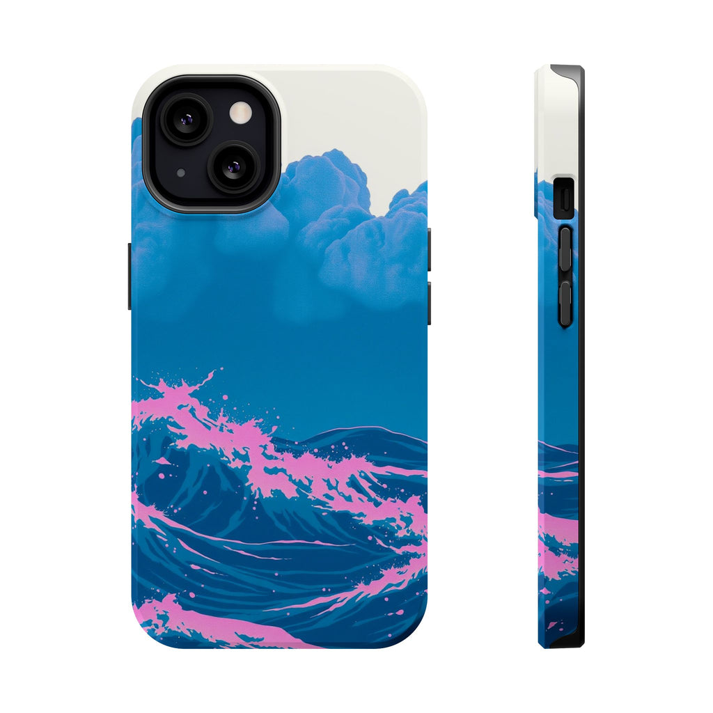 iPhone Storm at Sea Risograph Print Slim Everyday Designer Case · iPhone Case