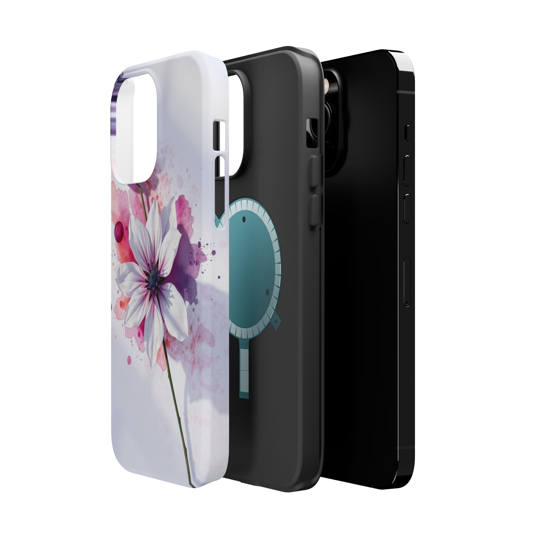 iPhone Floral Watercolor Splash Bold Art Slim Everyday iPhone 15 · iPhone Case