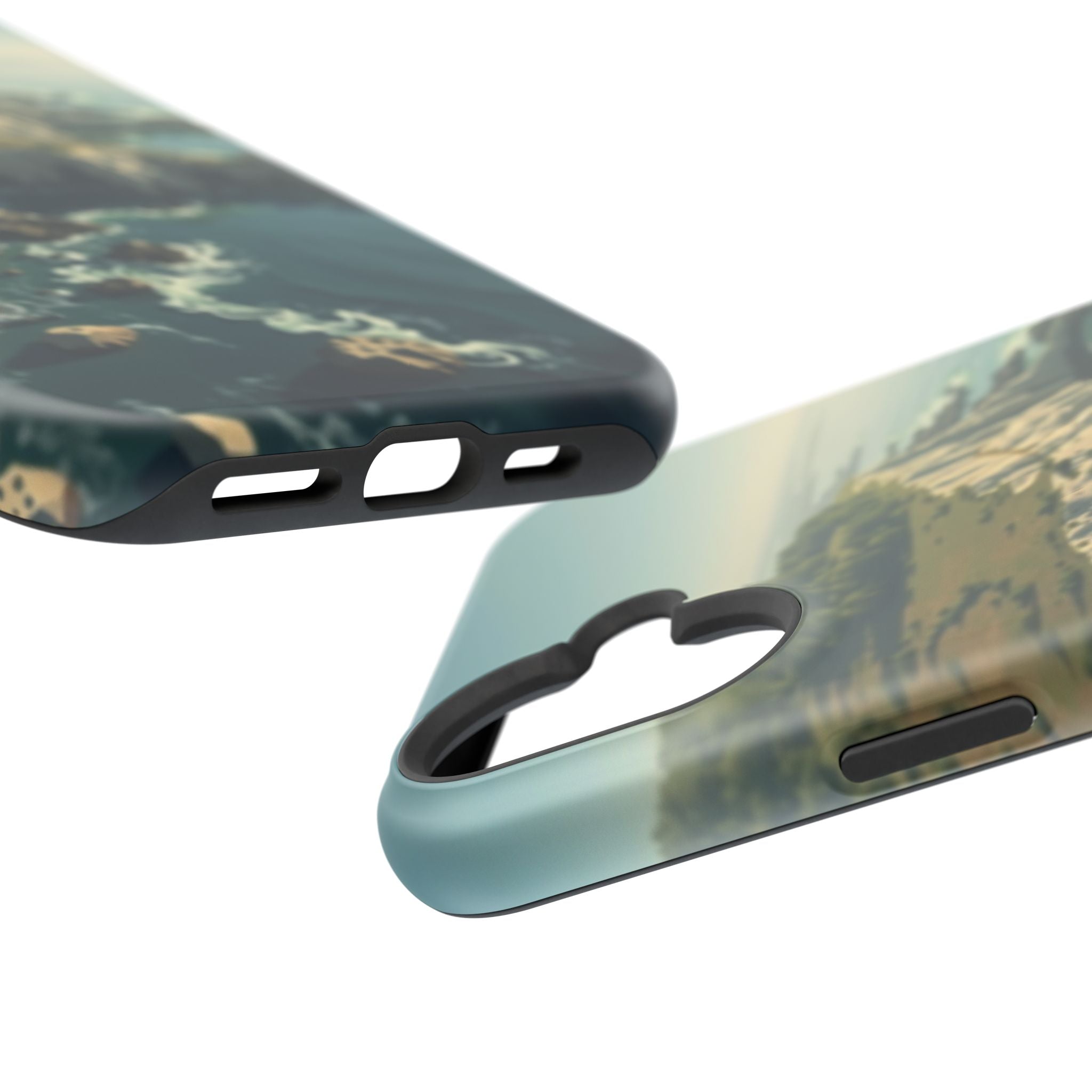 iPhone Shoreline Aerial Mystic Art Bold Modern Everyday Snap Case · iPhone Case