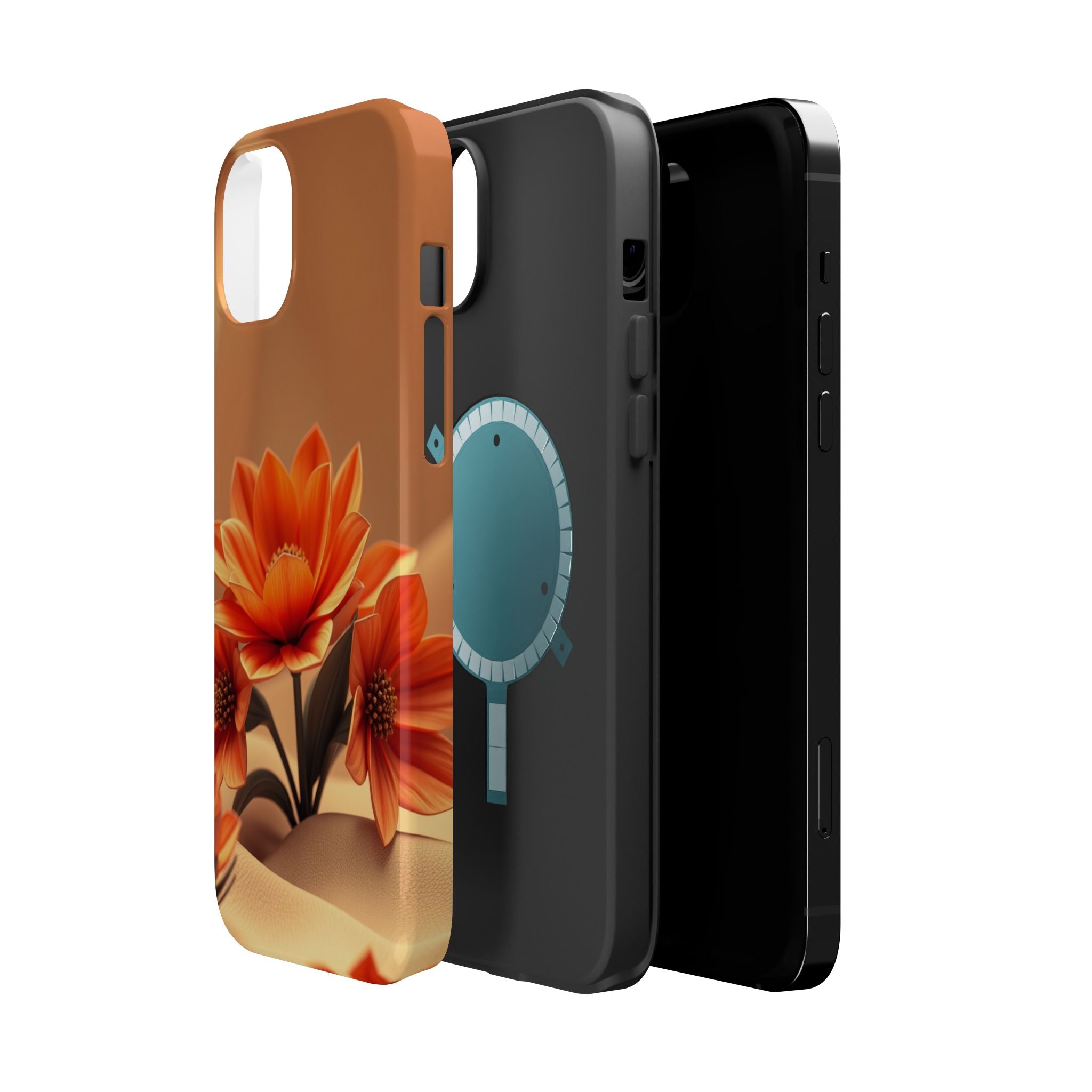 iPhone Floral Geometric 3D Digital Bold Modern Everyday Snap Case · iPhone Case
