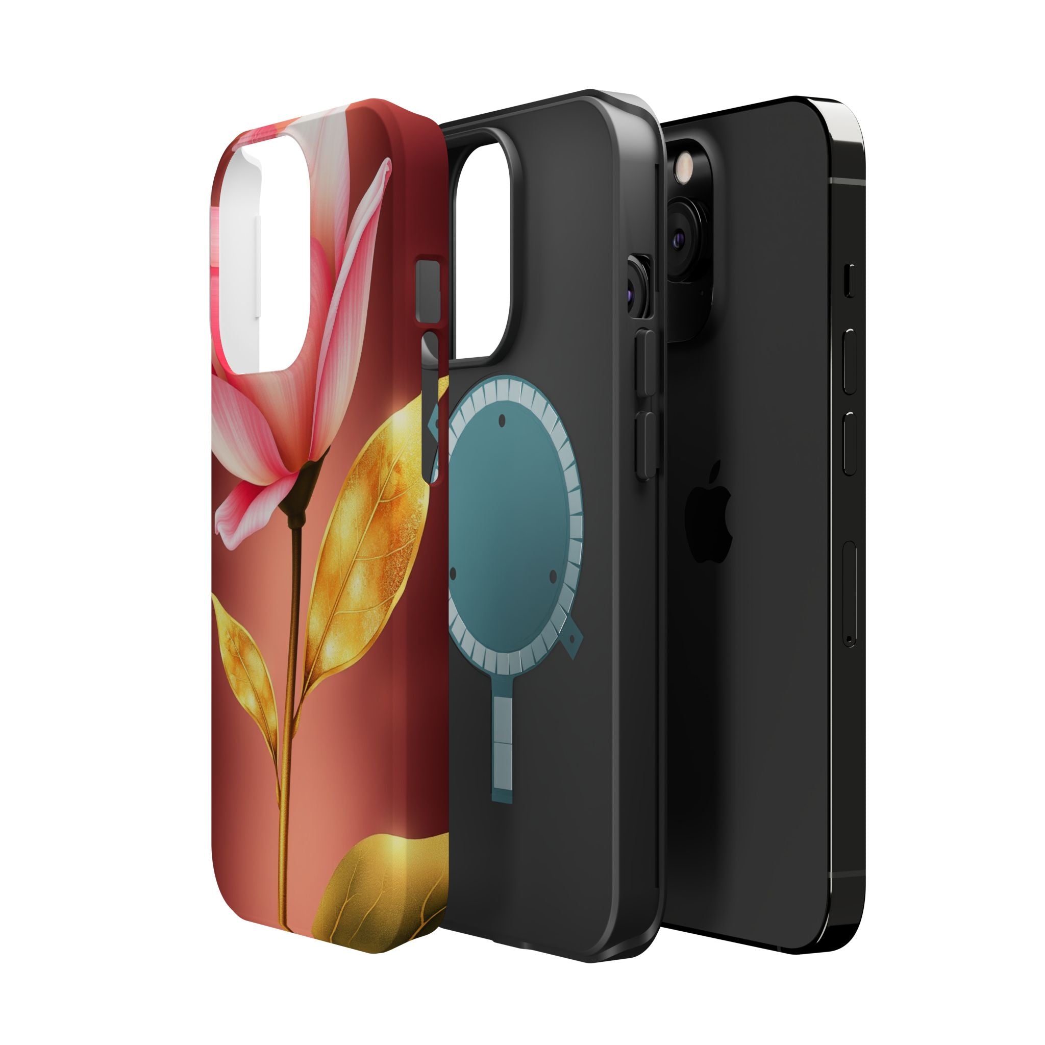 iPhone Dreamy Bloom and Leaf Design 14 Slim Everyday Designer Case · iPhone Case