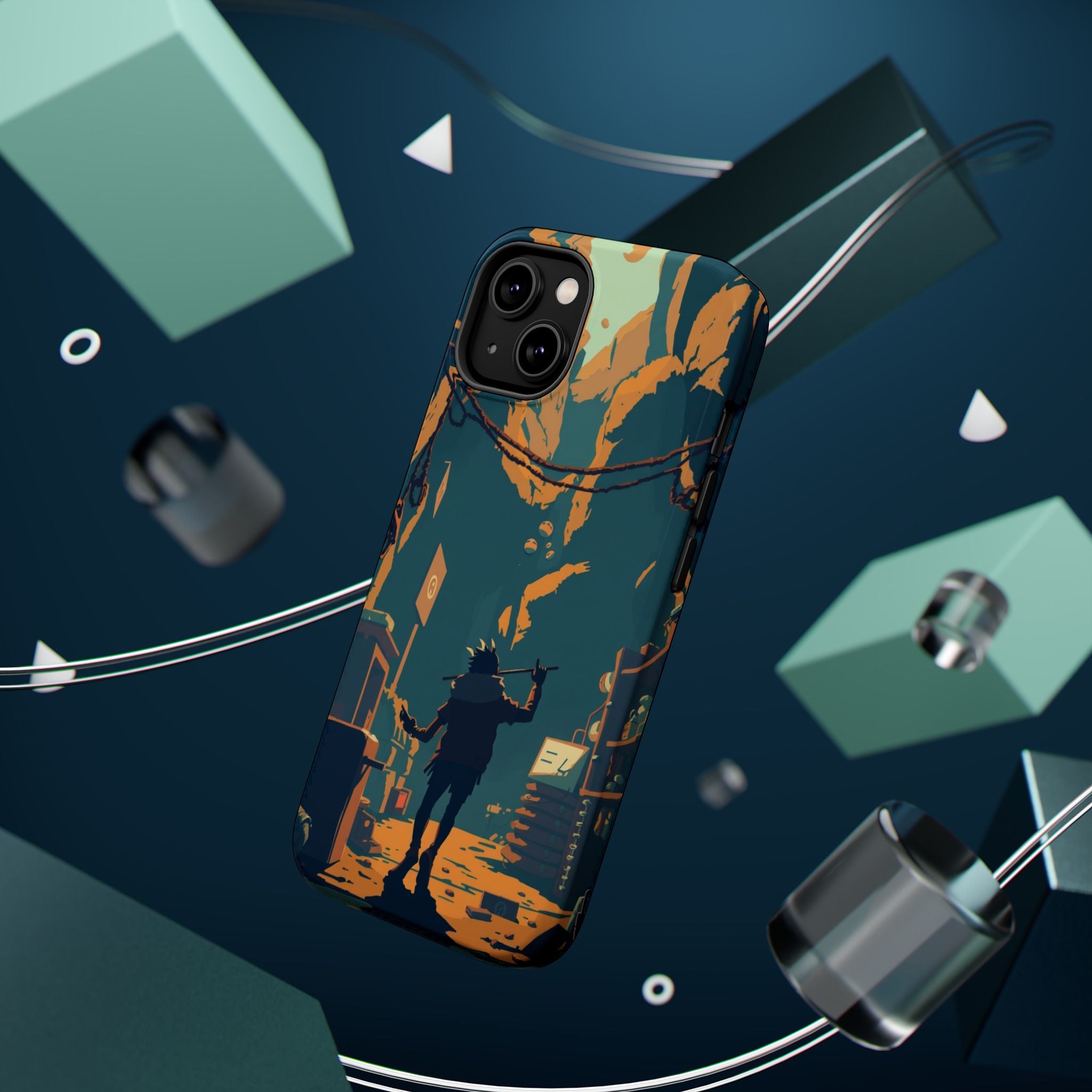 iPhone Mustard And Rust Unhinged in a Cute Way Soft Finish Everyday Case · iPhon