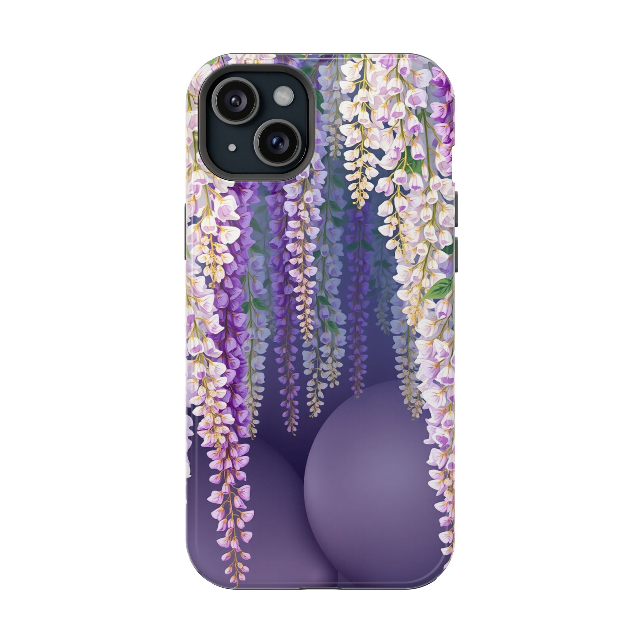 iPhone Mint And Blush Wisteria Cascade Slim Everyday Designer Case · iPhone Case