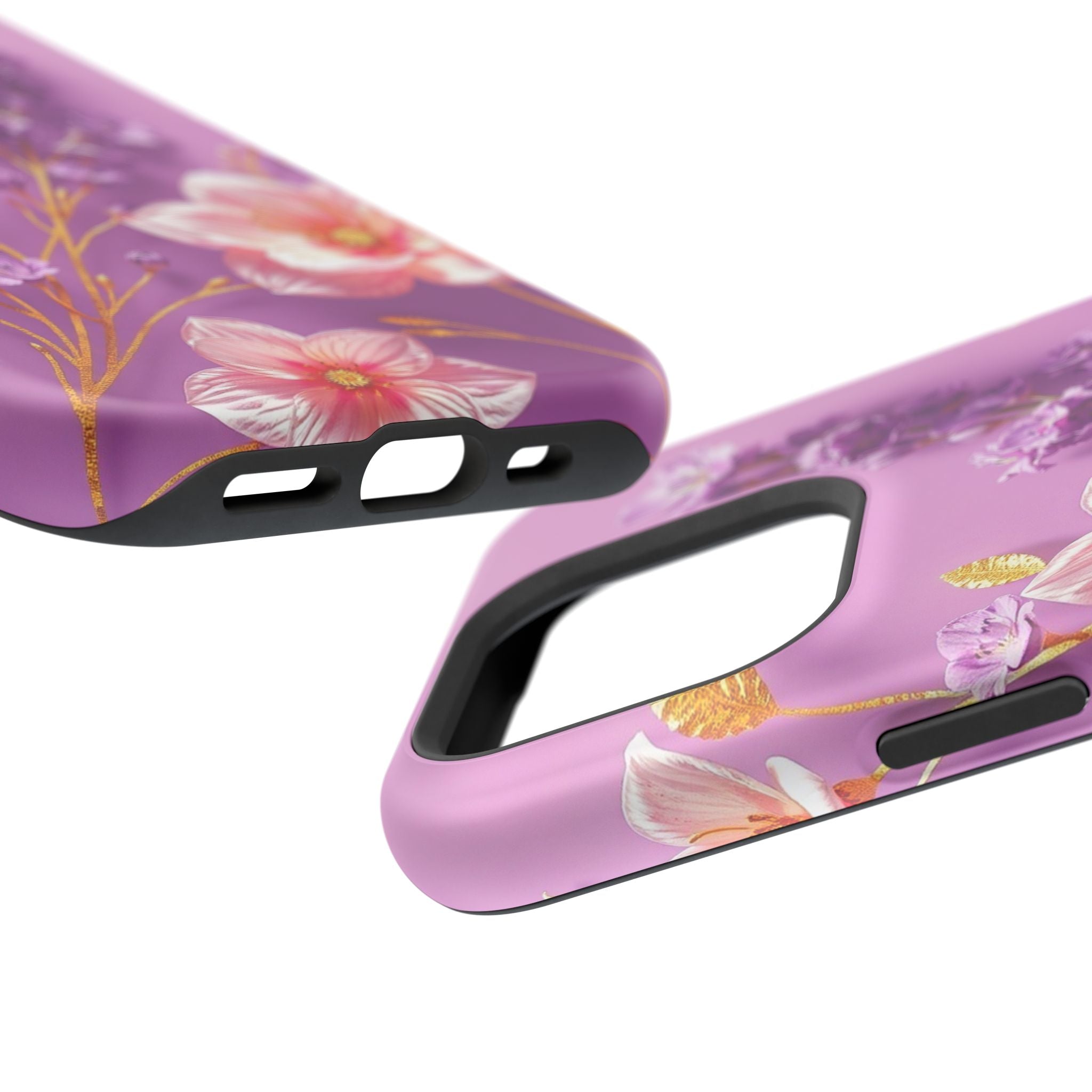 iPhone Radiant Floral Gold Foil Design Slim Everyday Designer Case · iPhone Case