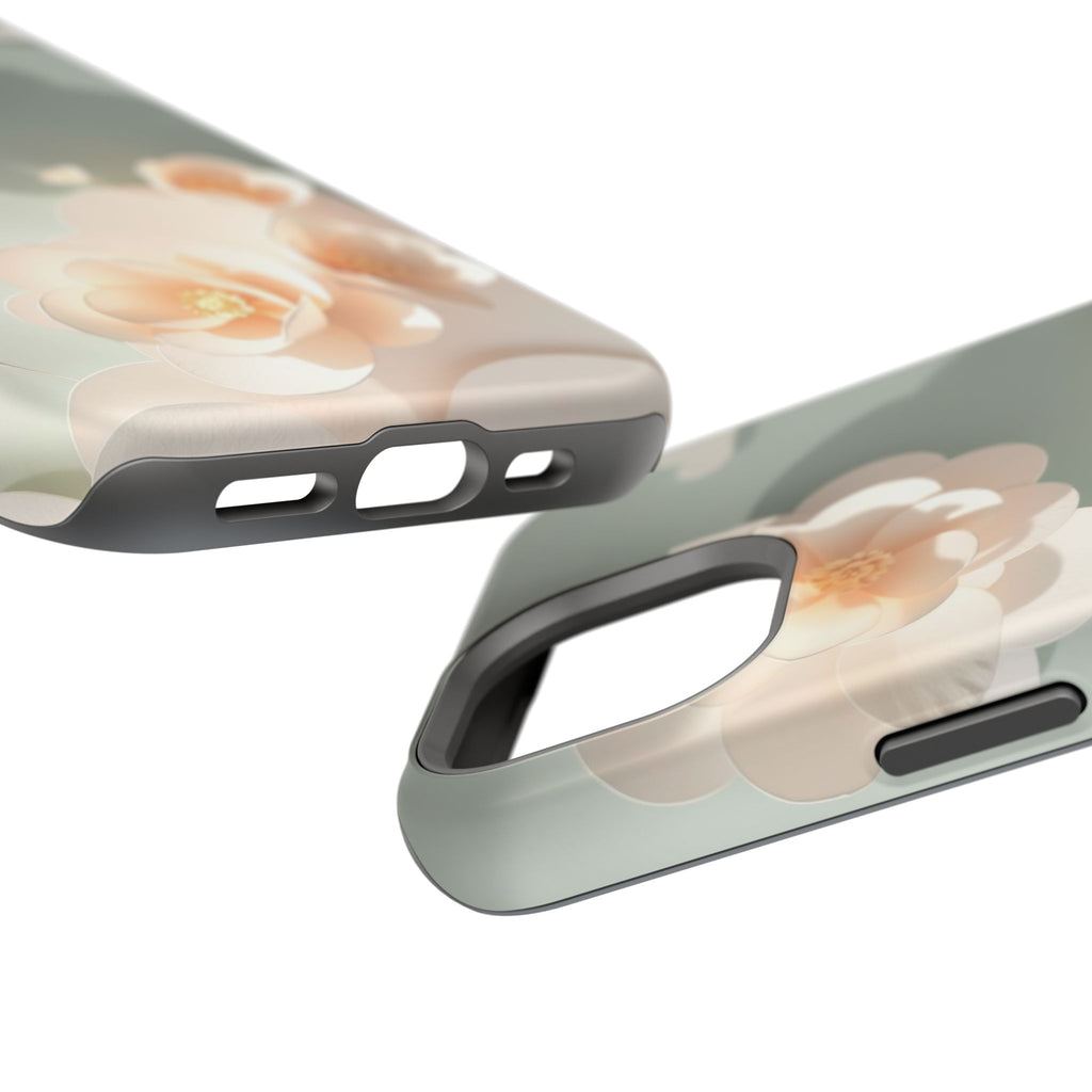 iPhone Sage And Ivory Pastel Floral Cloud Slim iPhone Everyday Designer · iPhone