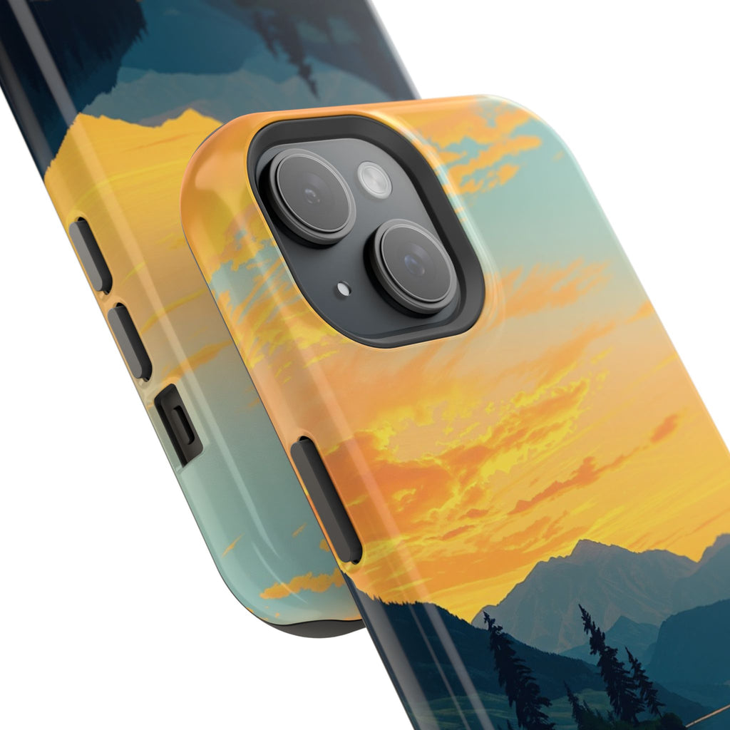 iPhone Lake at Twilight Oil Painting Impressionist iPhone Artistic · iPhone Case