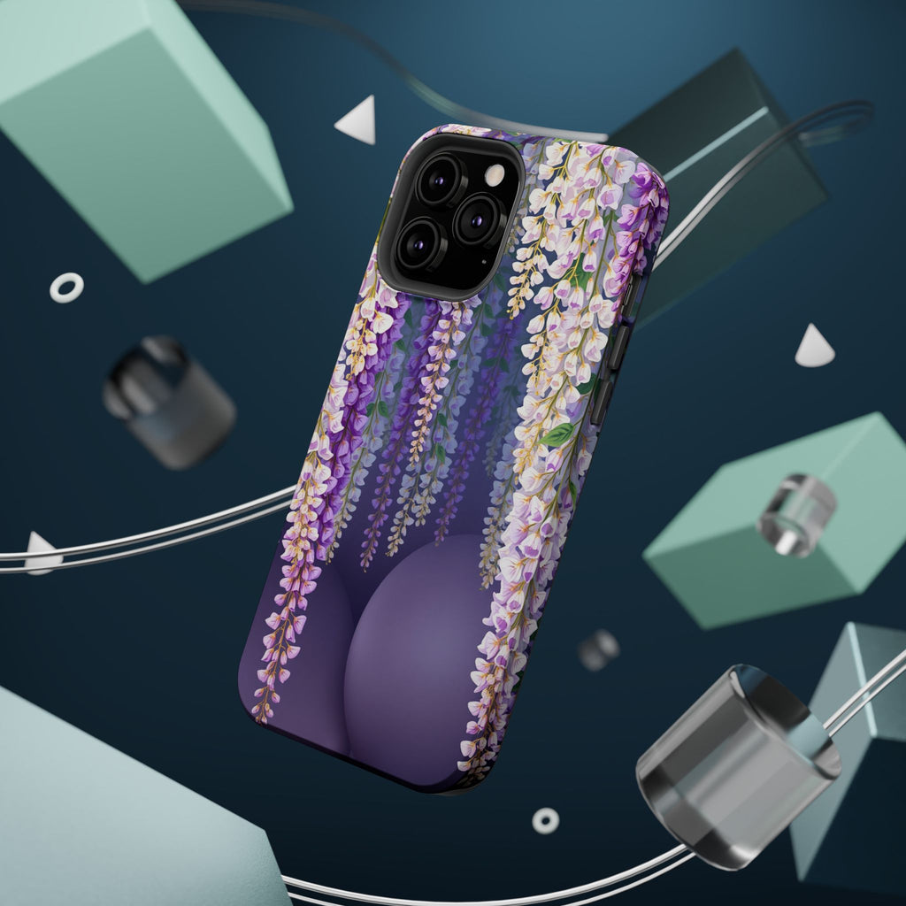 iPhone Mint And Blush Wisteria Cascade Slim Everyday Designer Case · iPhone Case