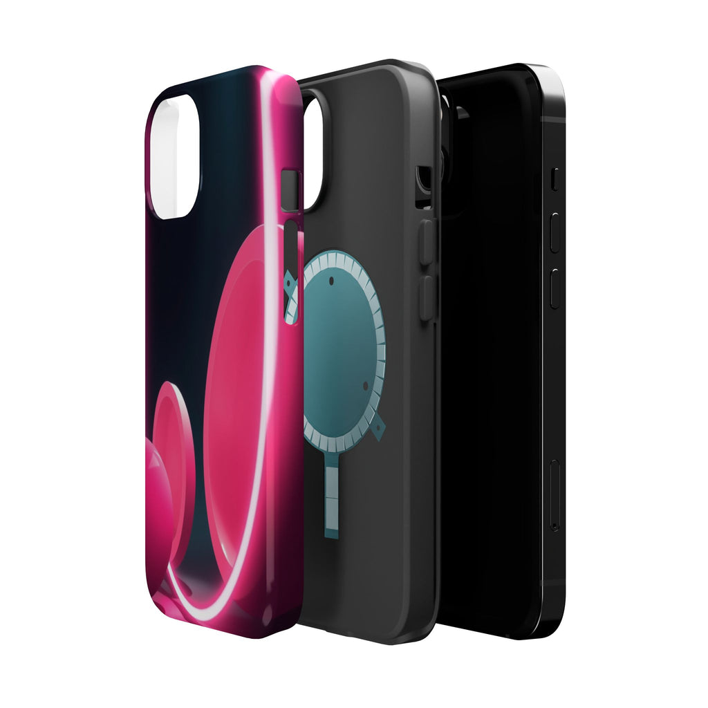 iPhone 1960s Mod Circles Neon Cyberpunk Slim Everyday Designer Case · iPhone Cas