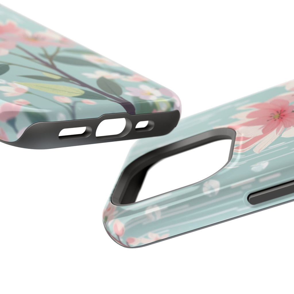 iPhone Mint And Blush Spring Shower Bloom Slim iPhone Everyday Designer · iPhone