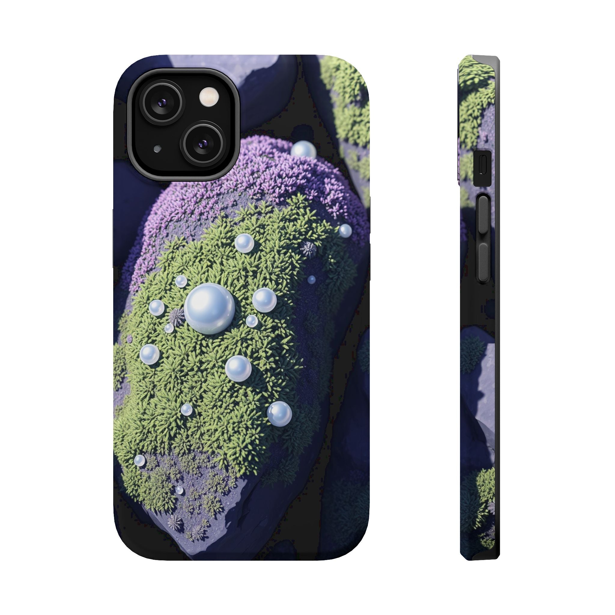 iPhone Moss Covered Rocks Electric Art Slim Everyday Designer Case · iPhone Case