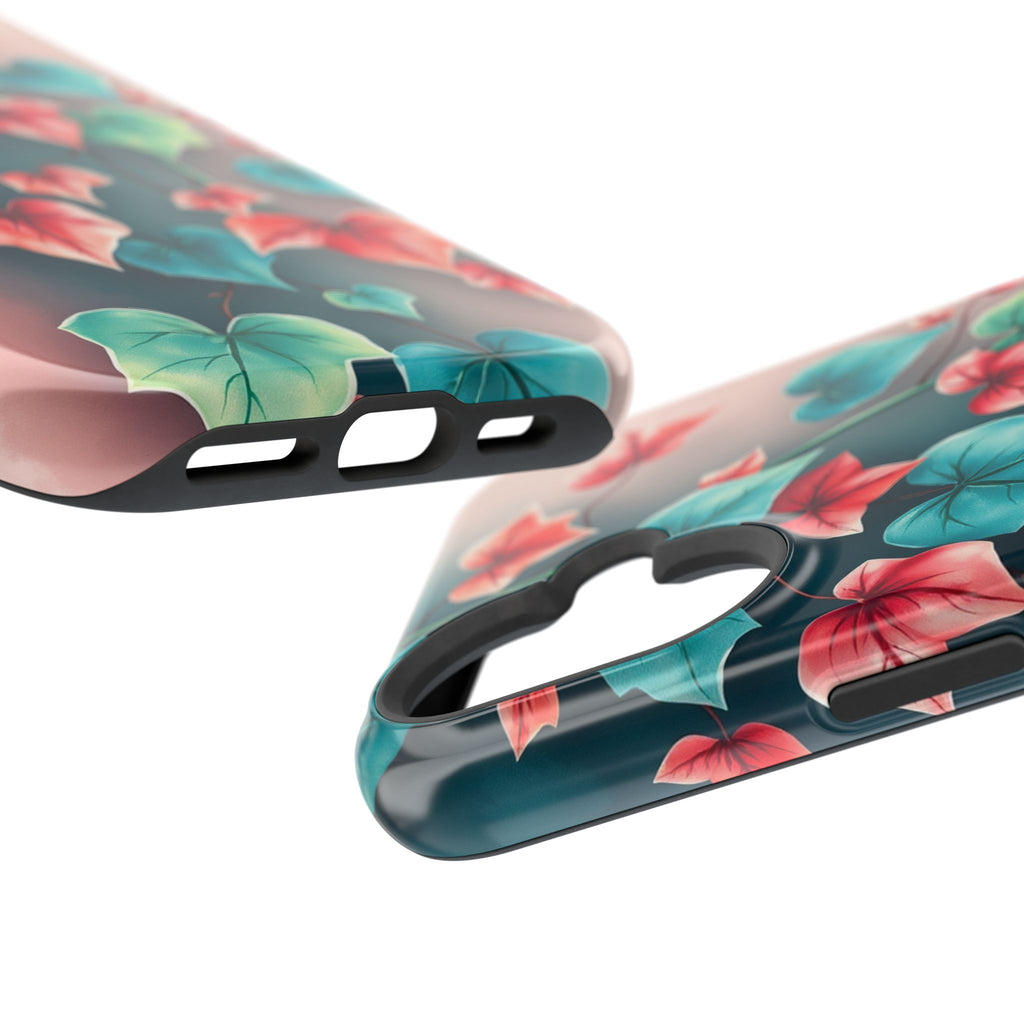 iPhone Art Nouveau Vine Teal And Coral Slim Snap Case · iPhone Case