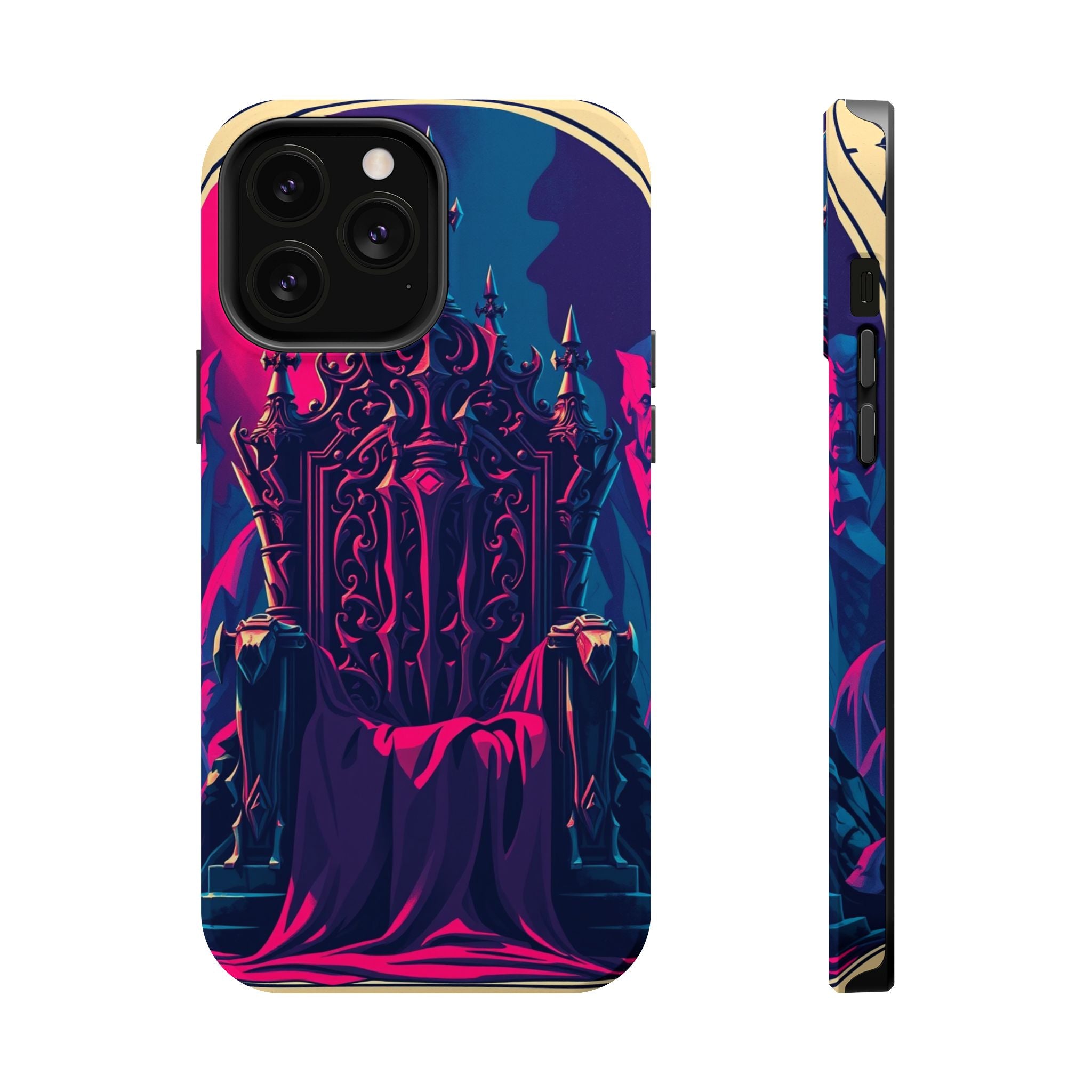 iPhone Lich King Throne Vintage Retro Poster Slim Everyday Designer Case · iPhon