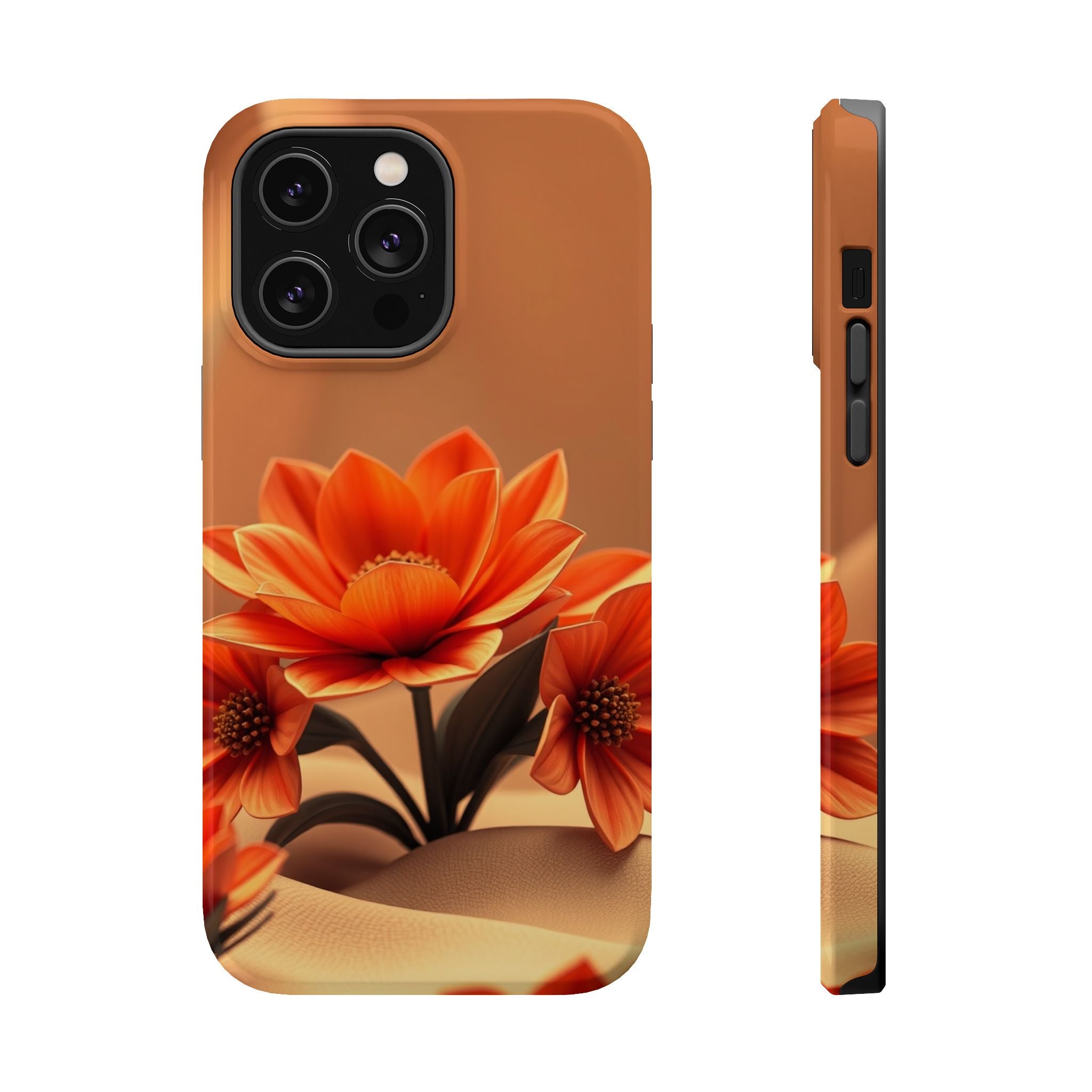 iPhone Floral Geometric 3D Digital Bold Modern Everyday Snap Case · iPhone Case