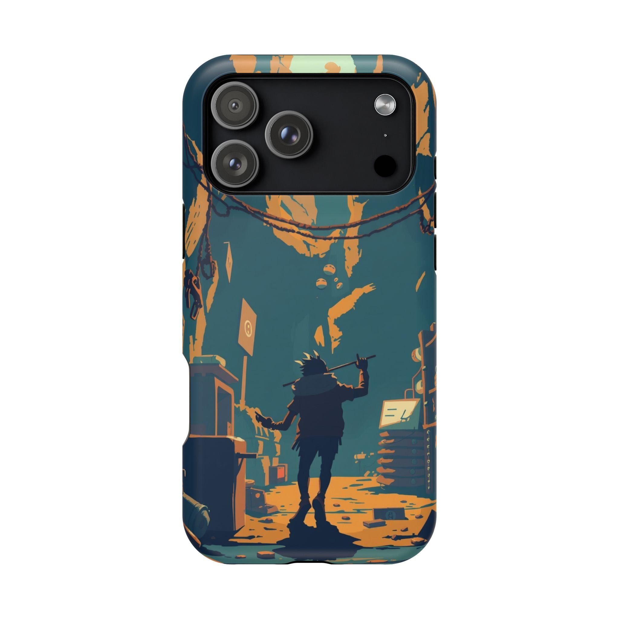 iPhone Mustard And Rust Unhinged in a Cute Way Soft Finish Everyday Case · iPhon