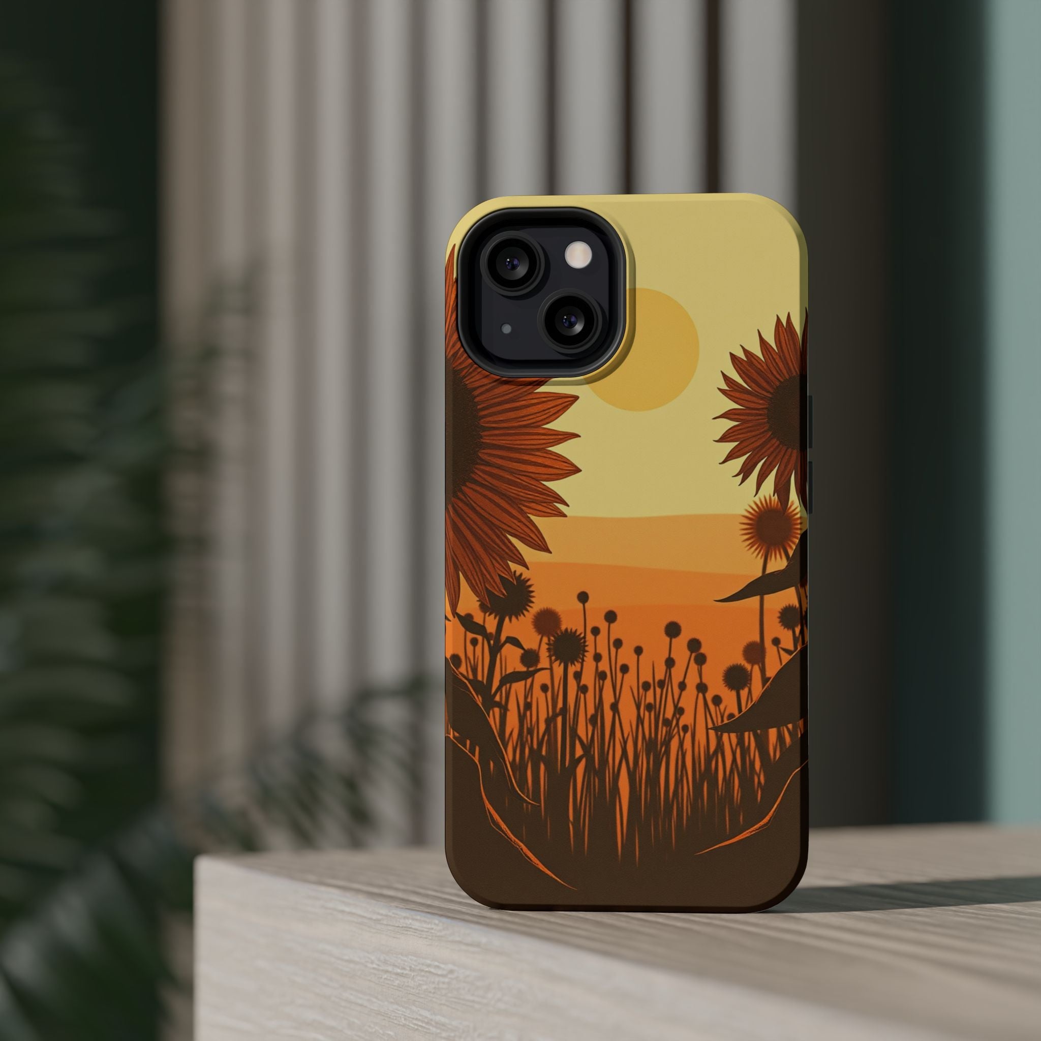 iPhone Serene Sunflower Prairie Design Slim Everyday Designer Case · iPhone Case