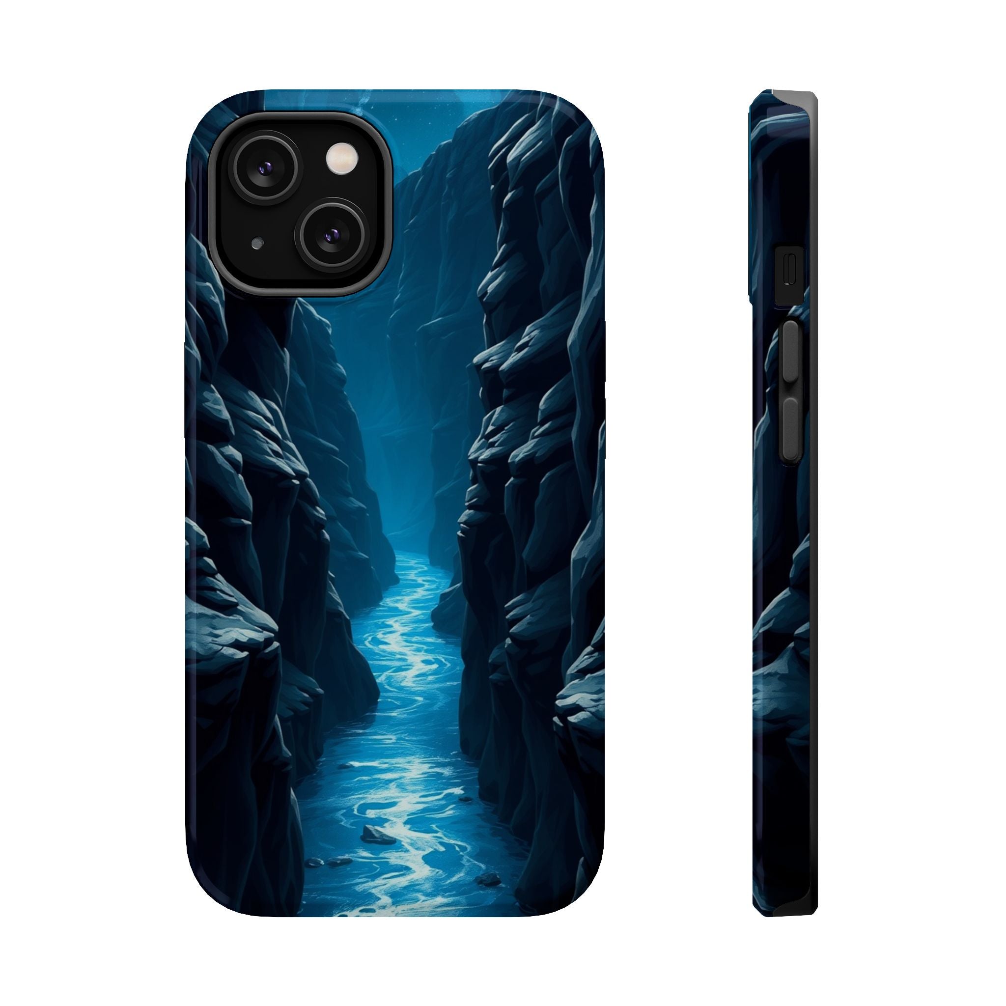 iPhone Midnight Blue And Silver River Canyon Slim iPhone Everyday · iPhone Case