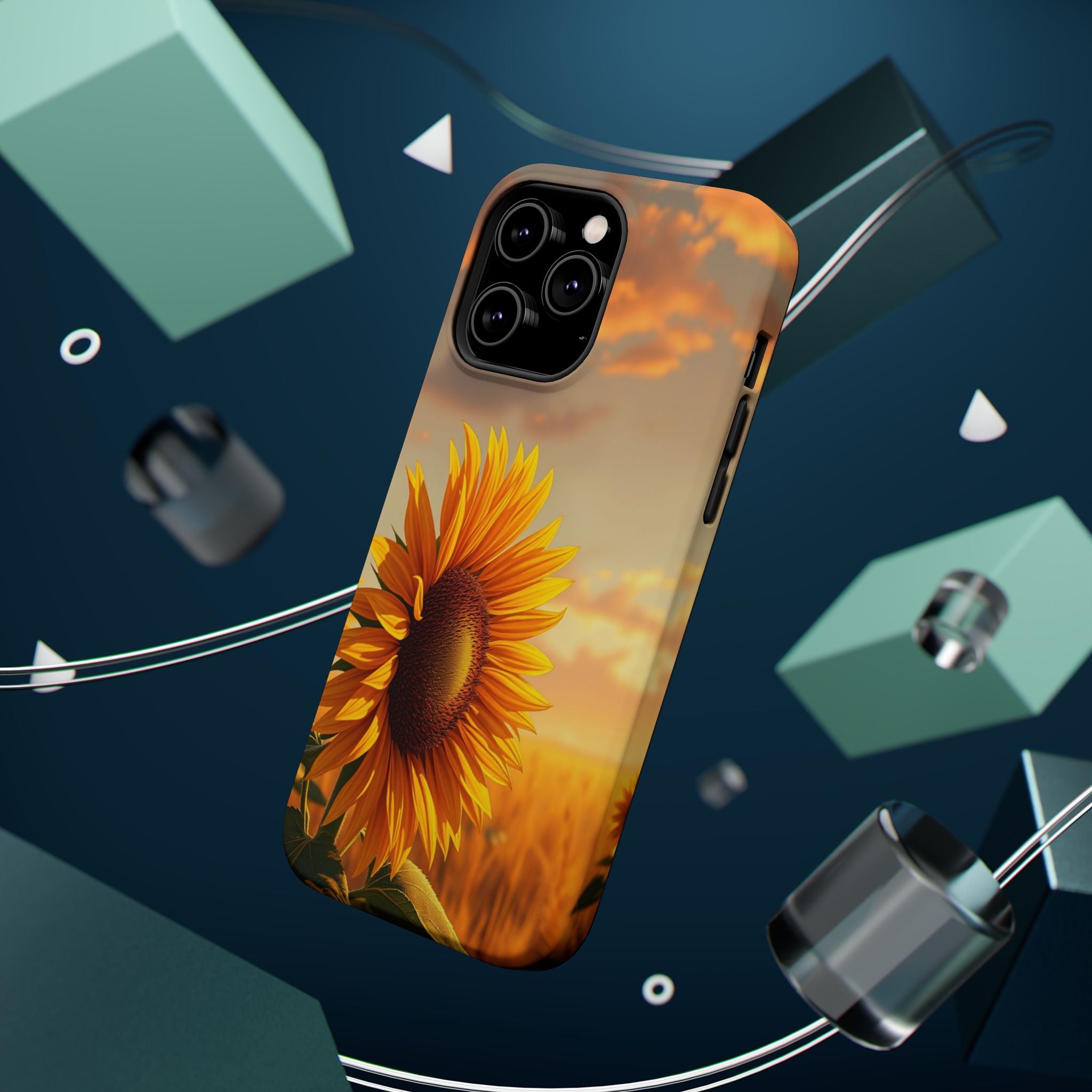 iPhone Sunflower Prairie Electric Art Slim Everyday Designer Case · iPhone Case