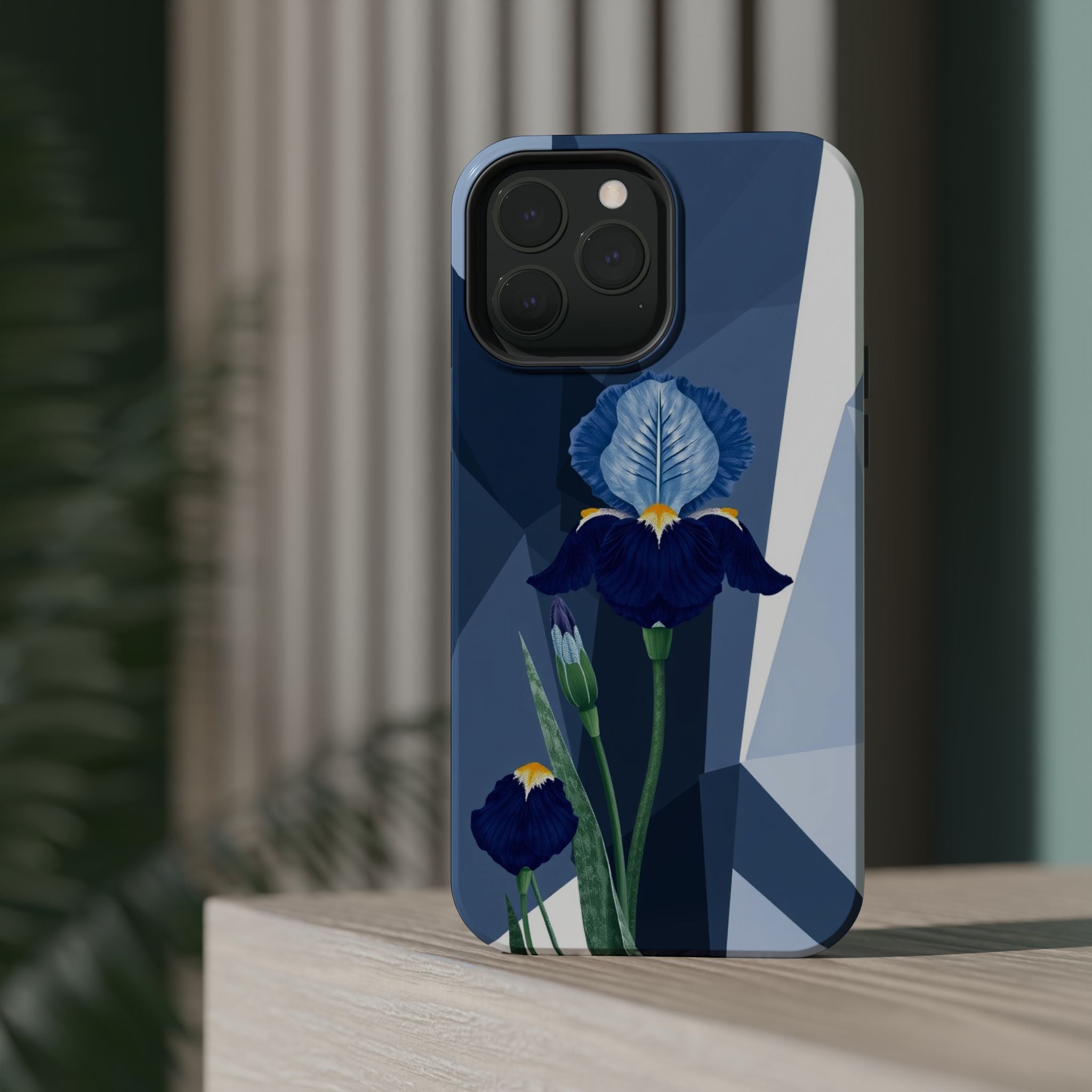 iPhone Earthy Iris Garden Design Bold Modern Everyday Snap Case · iPhone Case