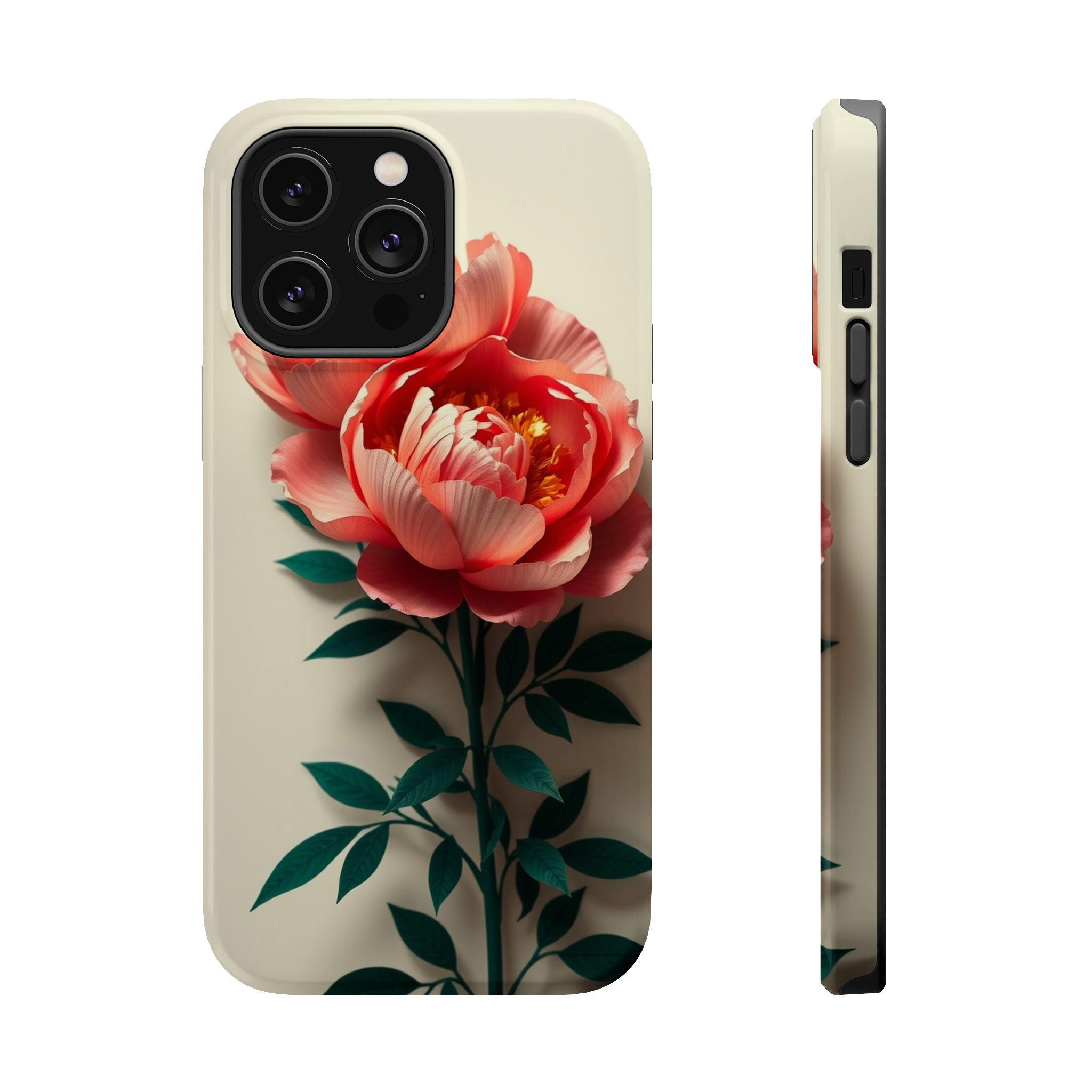 iPhone Emerald Green And Gold Peony Bouquet Slim iPhone Everyday · iPhone Case