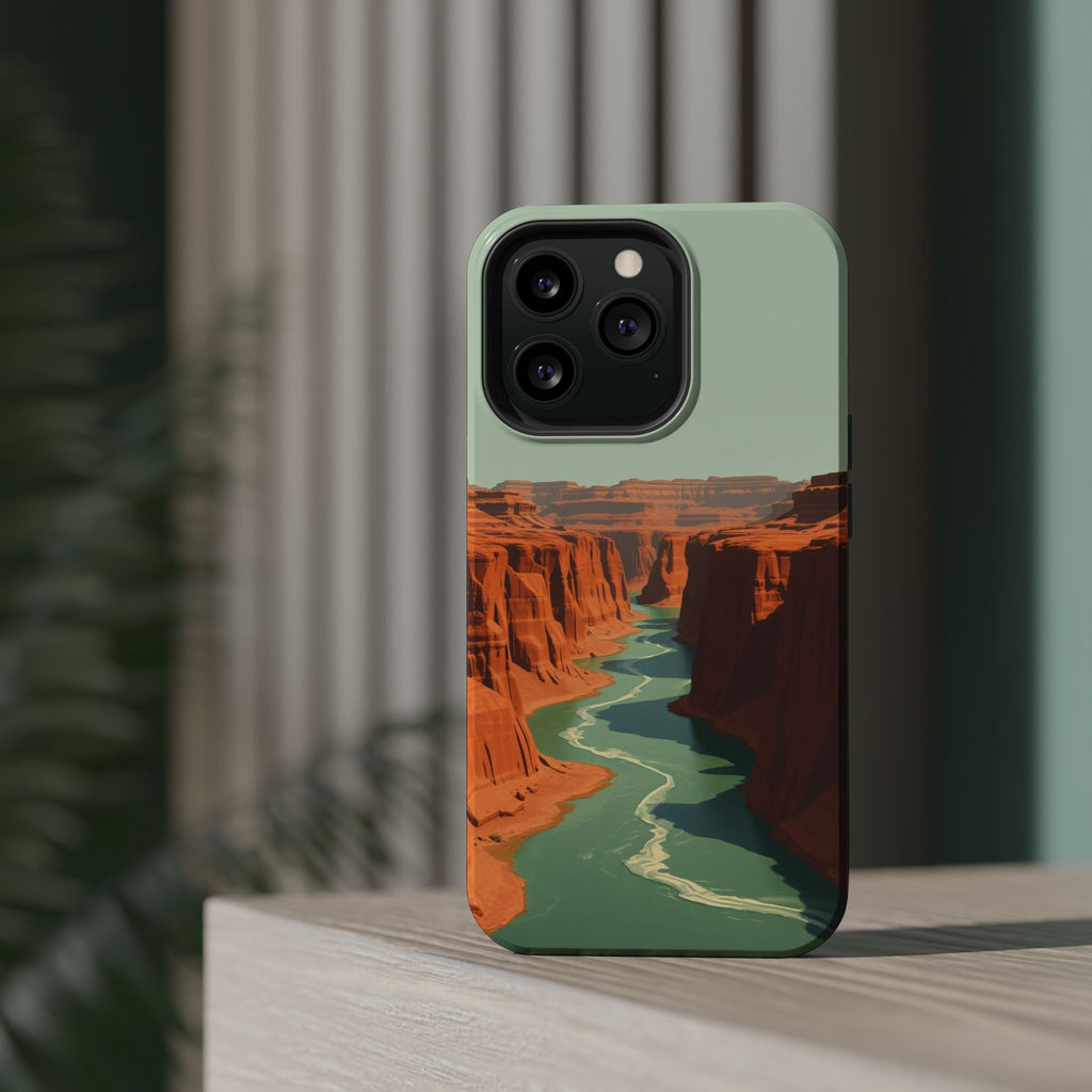 iPhone Burnt Orange And Sand River Canyon Slim iPhone Everyday Designer · iPhone