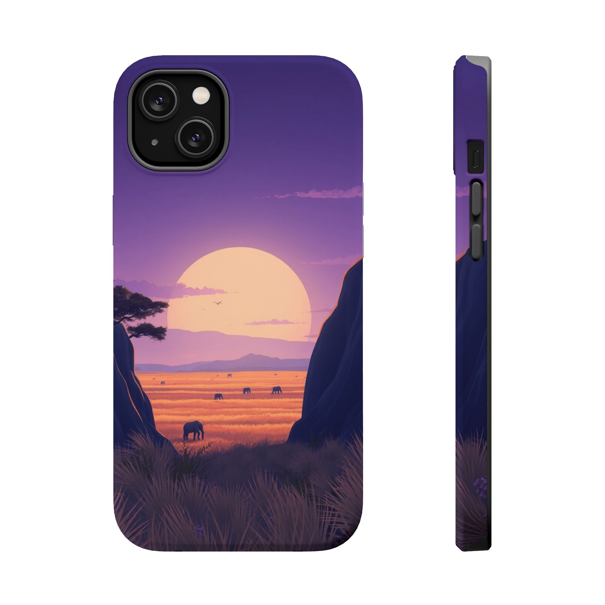 iPhone Lavender And Pearl Savanna Horizon Slim iPhone 18 Everyday · iPhone Case